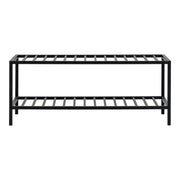 Vita schoenenrek - Schoenenrek, 2 planken, zwart stalen frame 79x34 cm