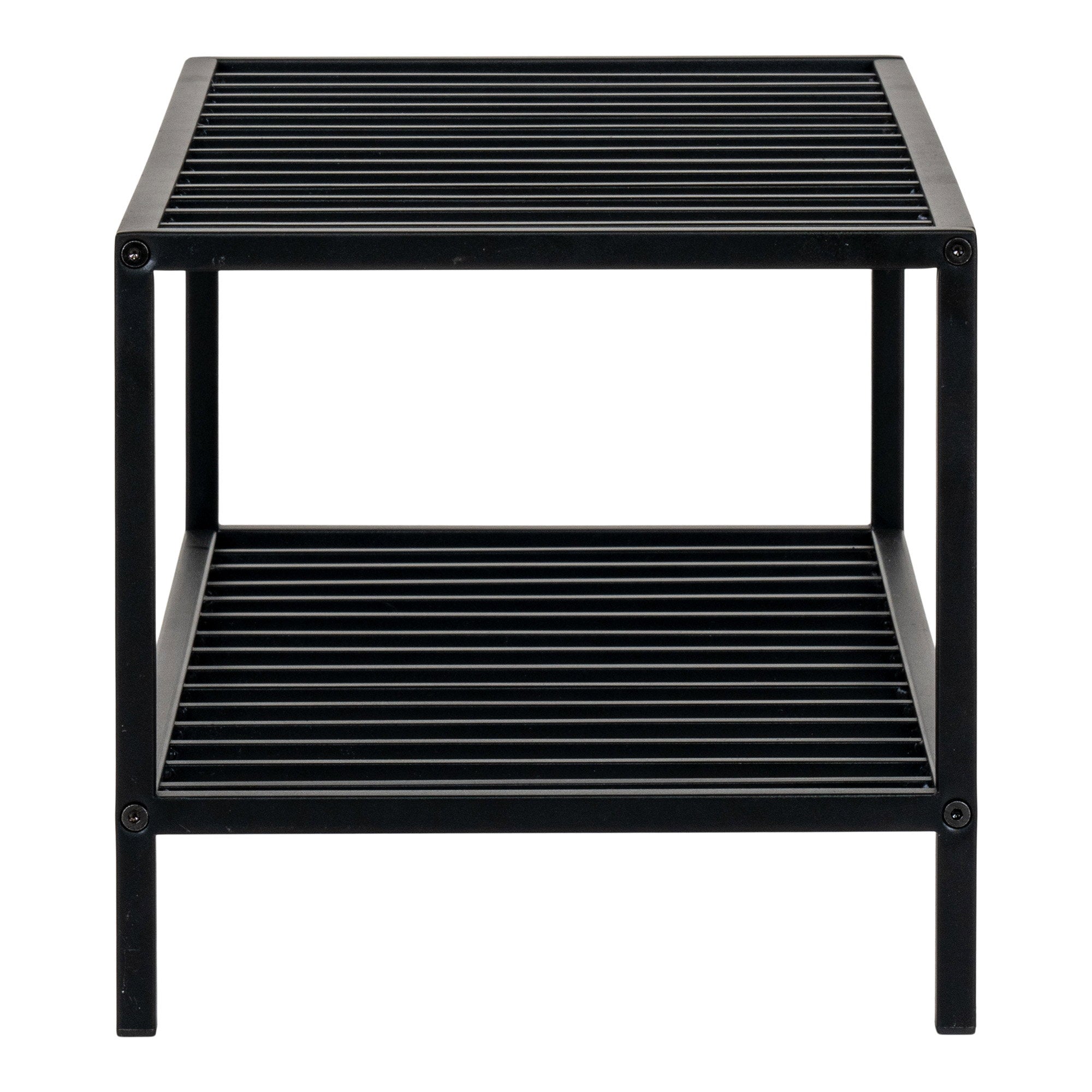 Vita schoenenrek - Schoenenrek, 2 planken, zwart stalen frame 79x34 cm