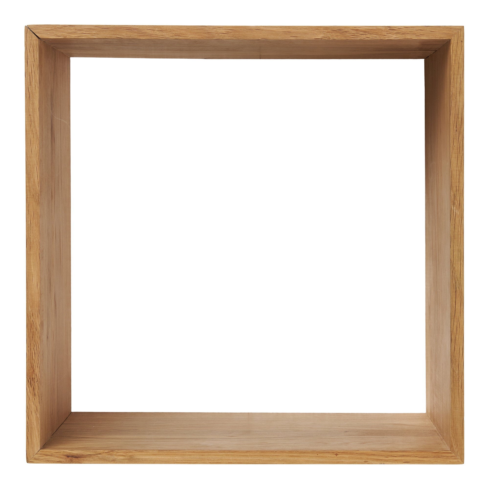 Lattoon Wandplank - Wandplank, eiken, naturel 30x18x30 cm