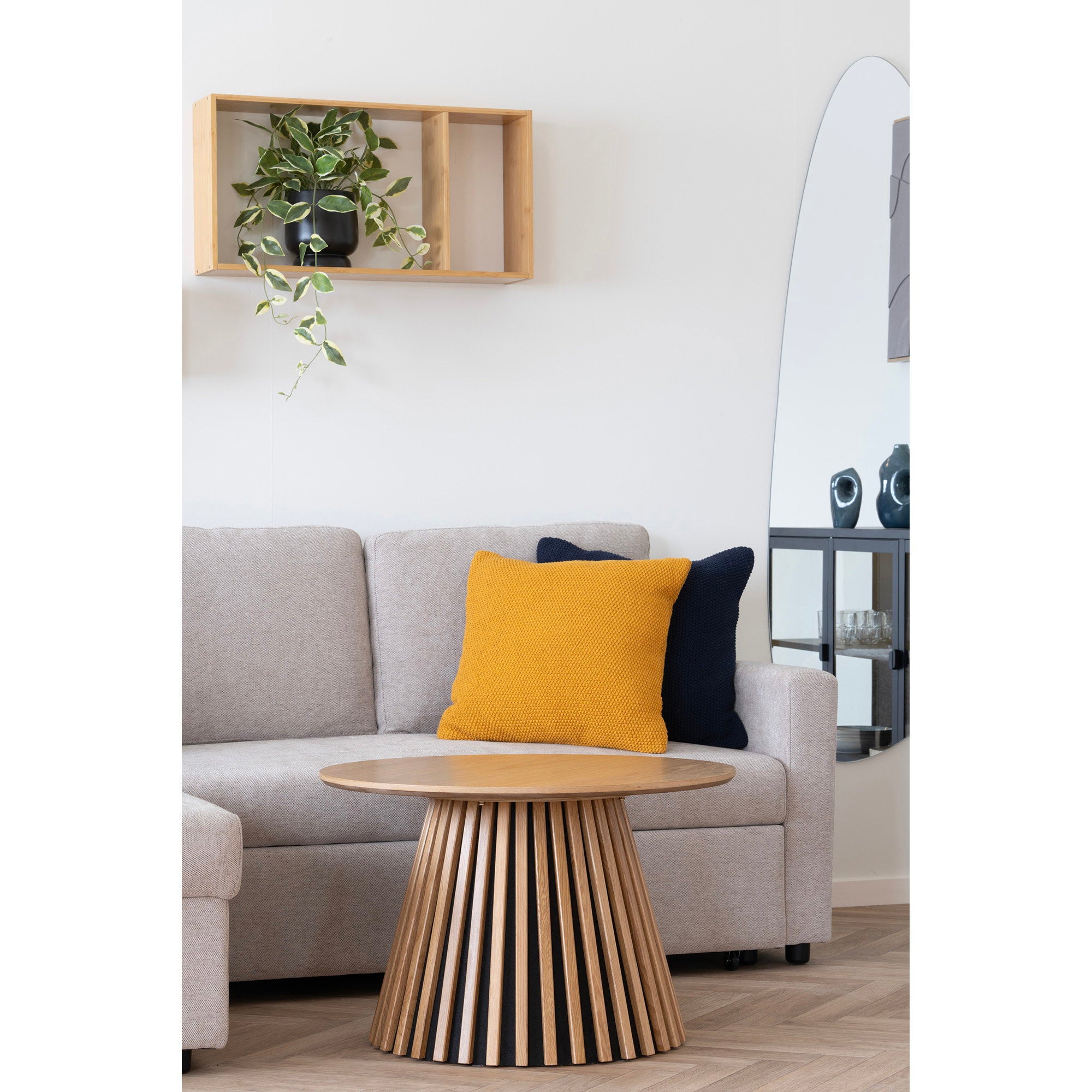 Ember Wandplank - Bamboe wandplank, naturel, 70x15x35,5 cm