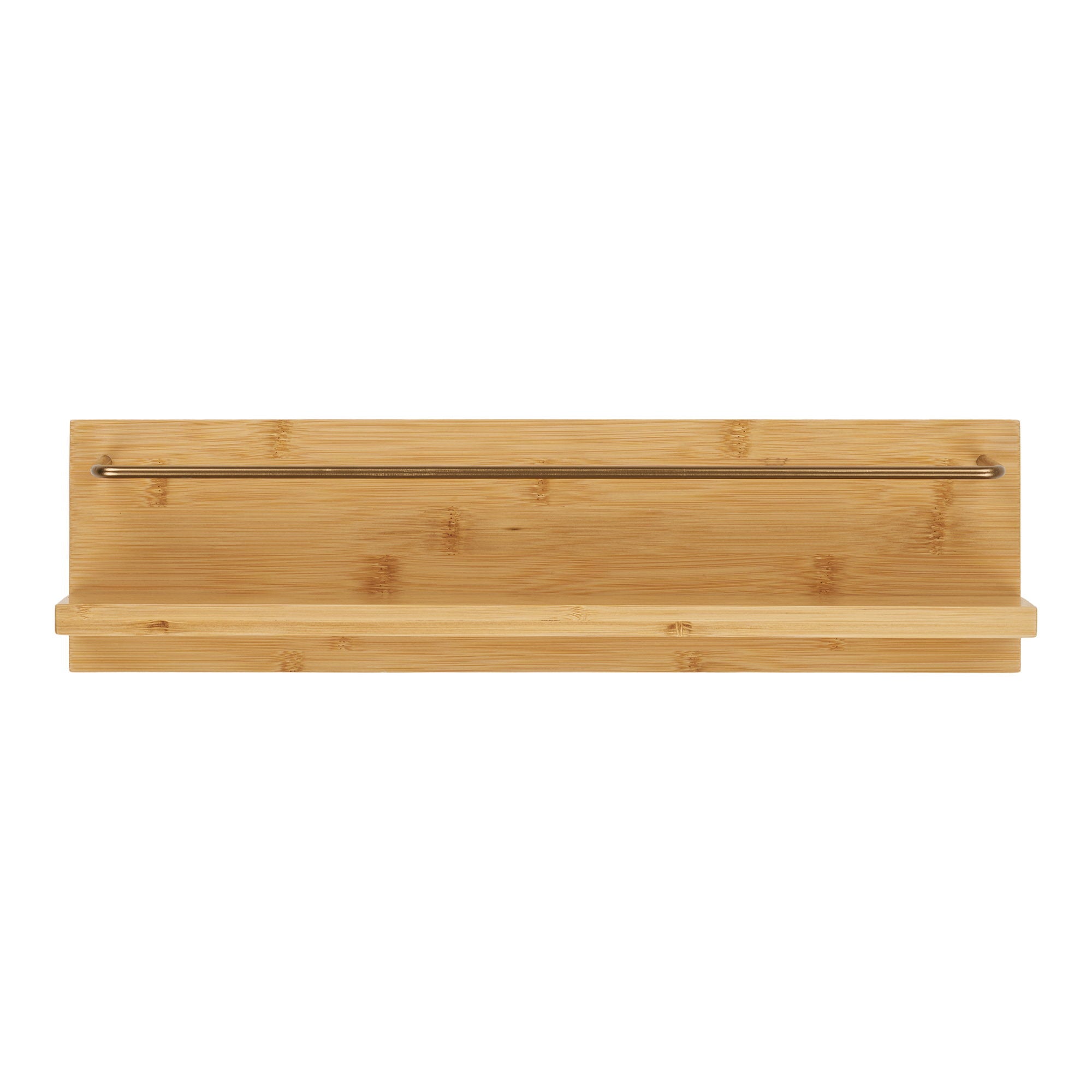 Ember Wandplank - Wandplank, bamboe, naturel 45x10x12 cm
