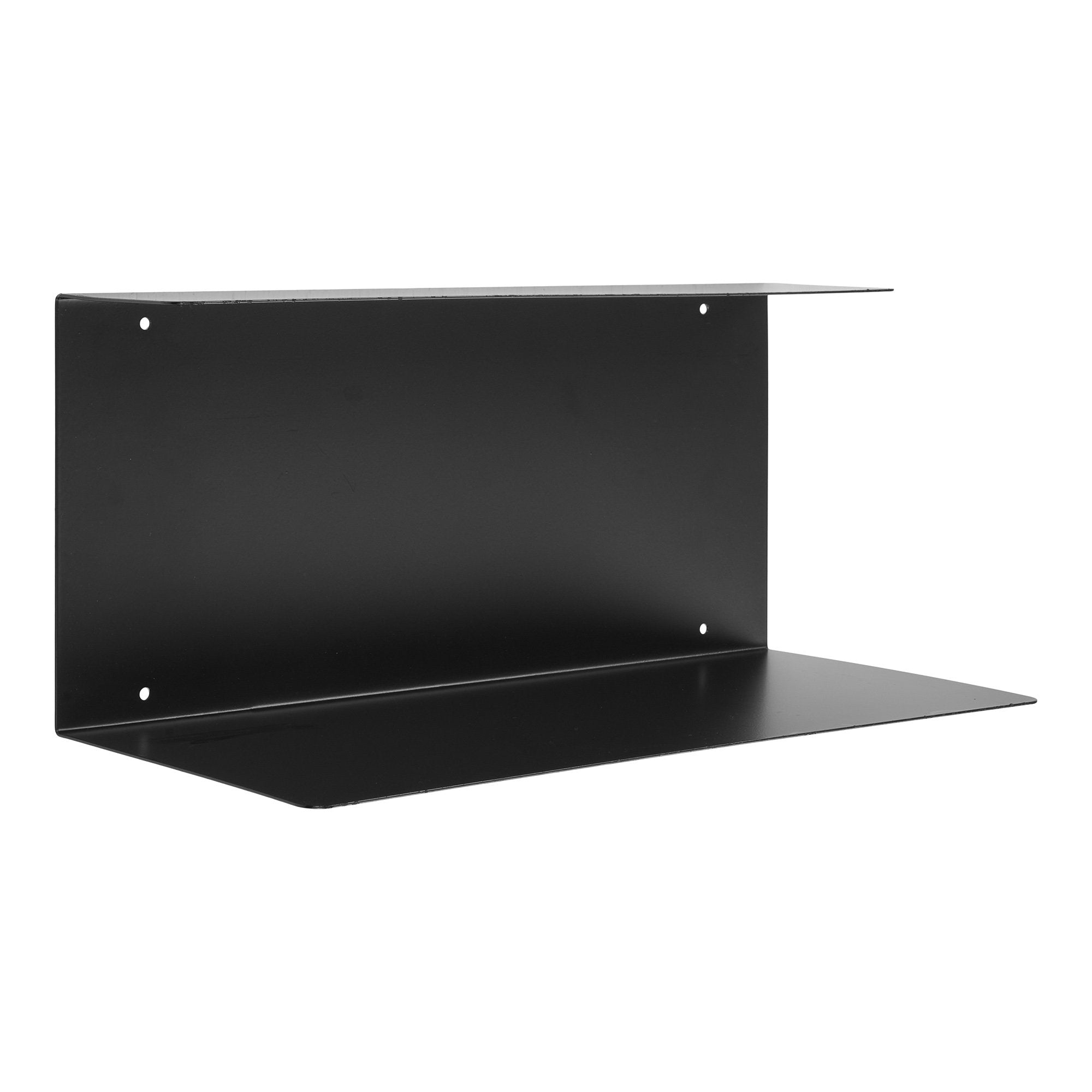 Lille Wandplank - Wandplank, staal, zwart 40x18x18 cm