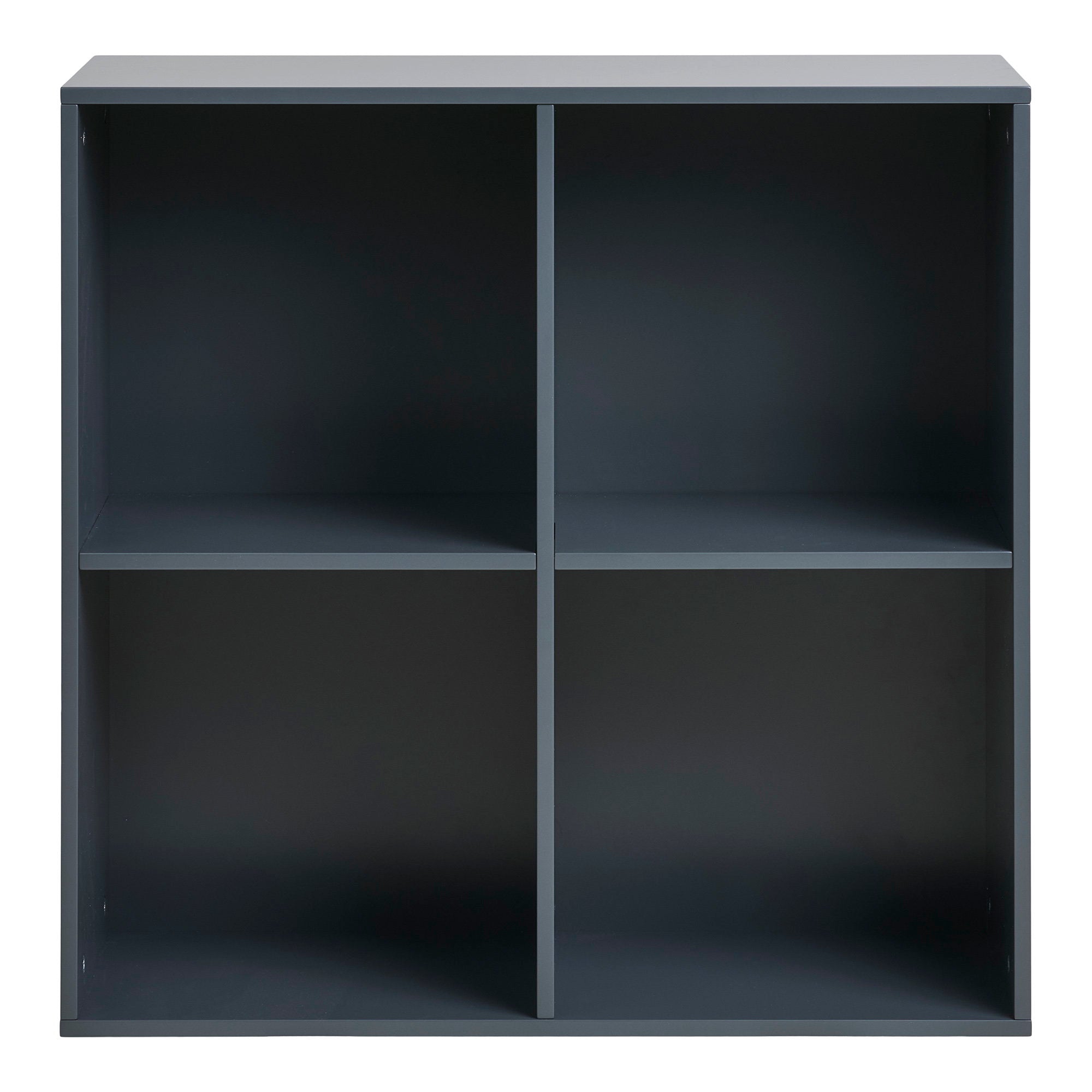 Horne Wandplank - Wandplank, geverfd hout, donkergrijs 69x30x69 cm