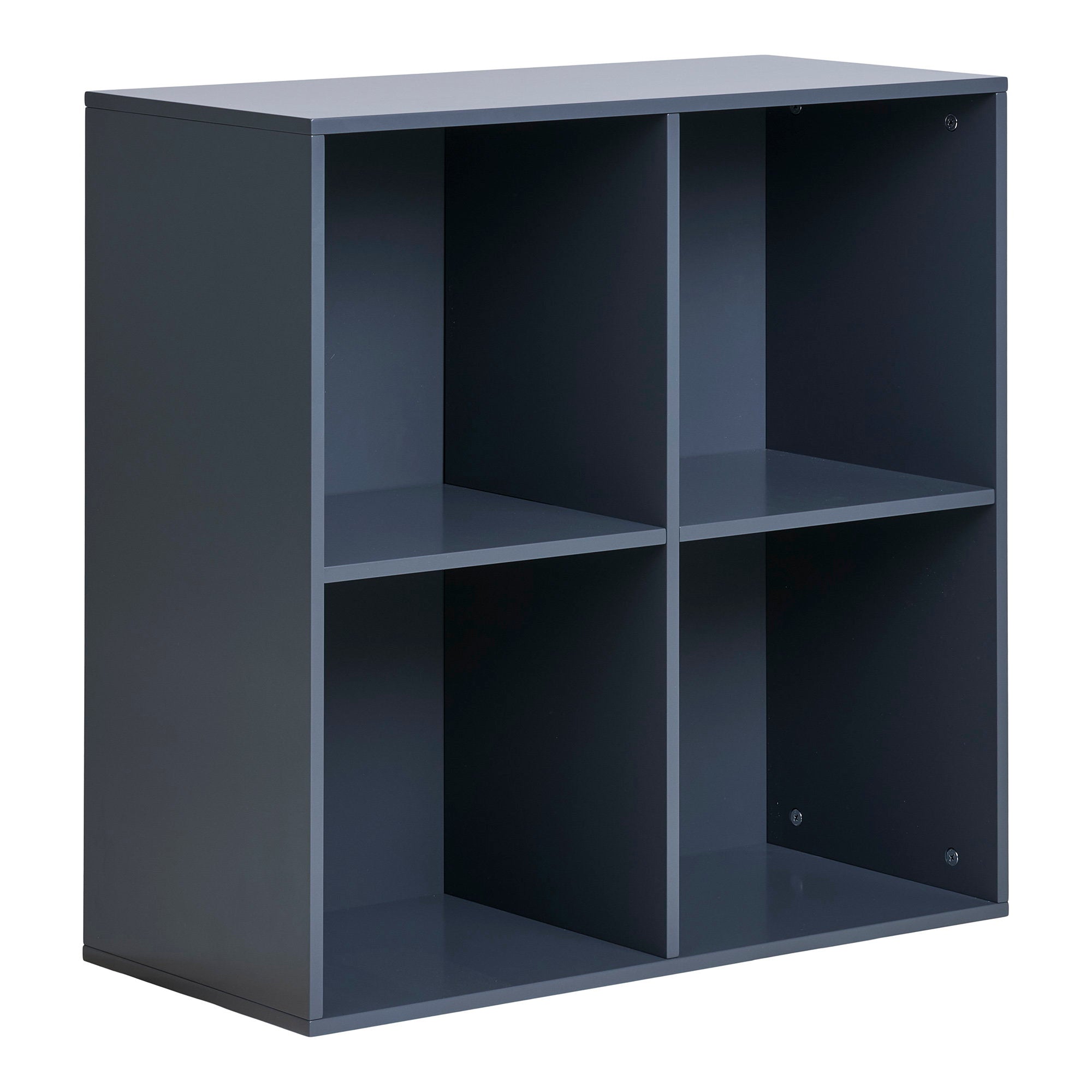 Horne Wandplank - Wandplank, geverfd hout, donkergrijs 69x30x69 cm