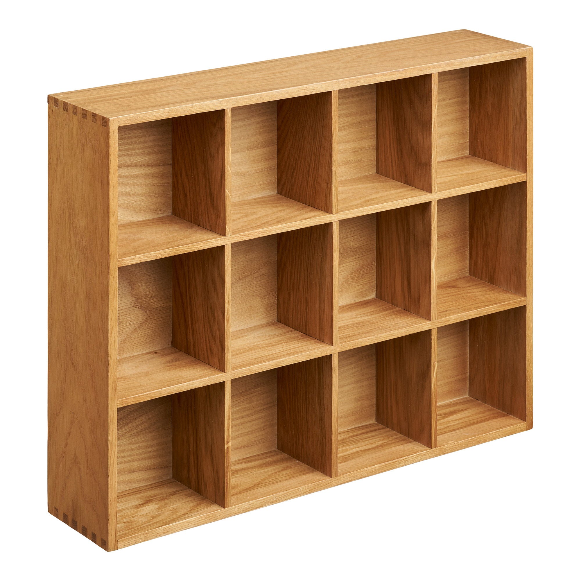 Soria Wandplank - Wandplank, eikenhout/eikenfineer, naturel 39x11x51 cm