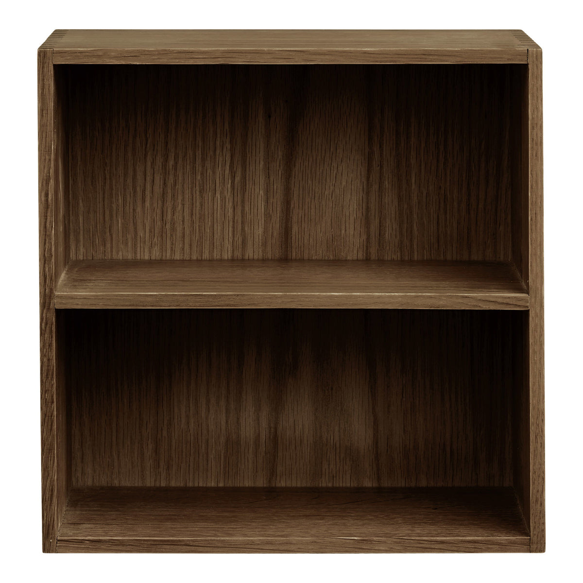 Townsville wandplank met verticale vakken - wandplank met verticale vakken, eiken, donkerbruin 30x18x30 cm