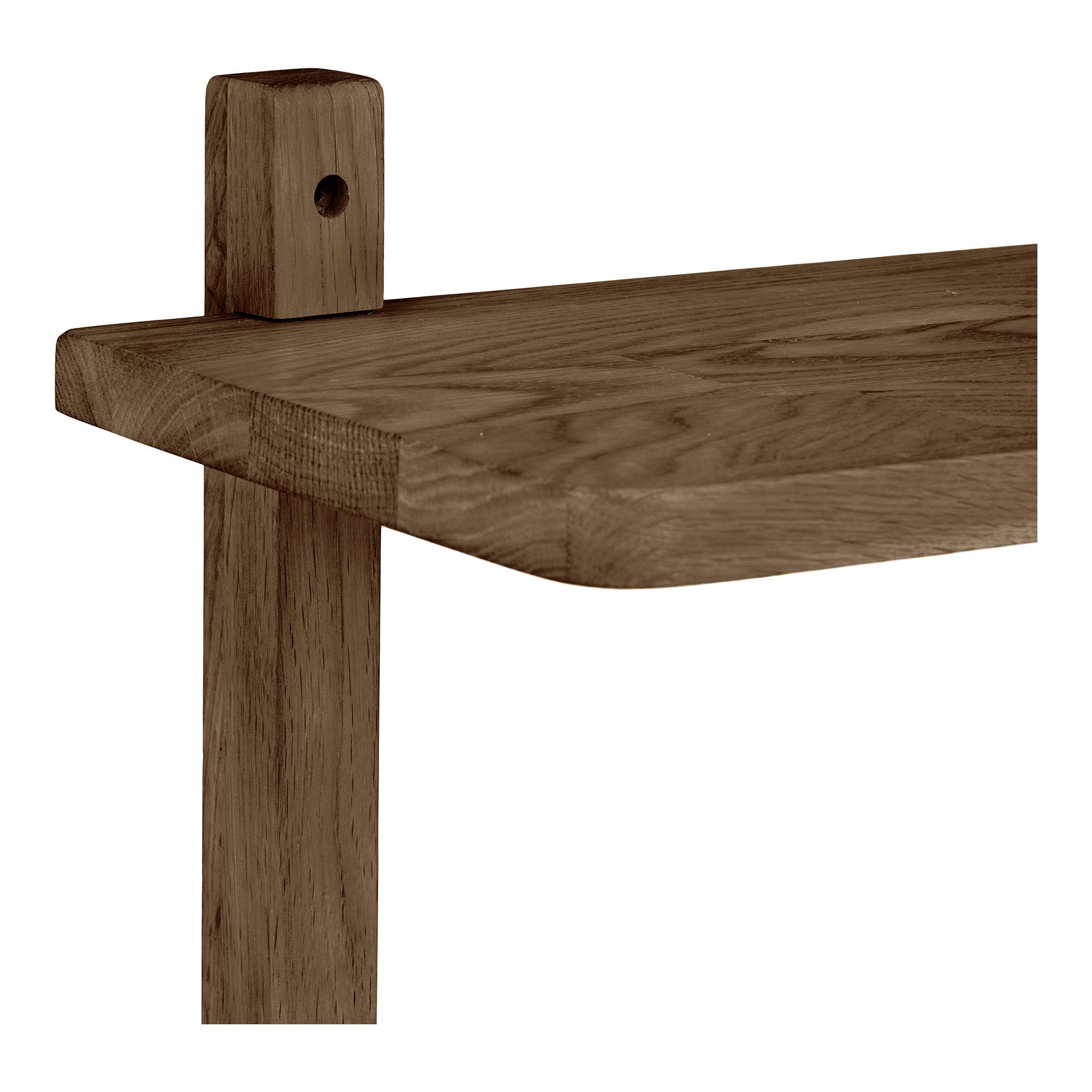 Townsville Wandplank - Wandplank, eiken, donkerbruin 50x20x75 cm