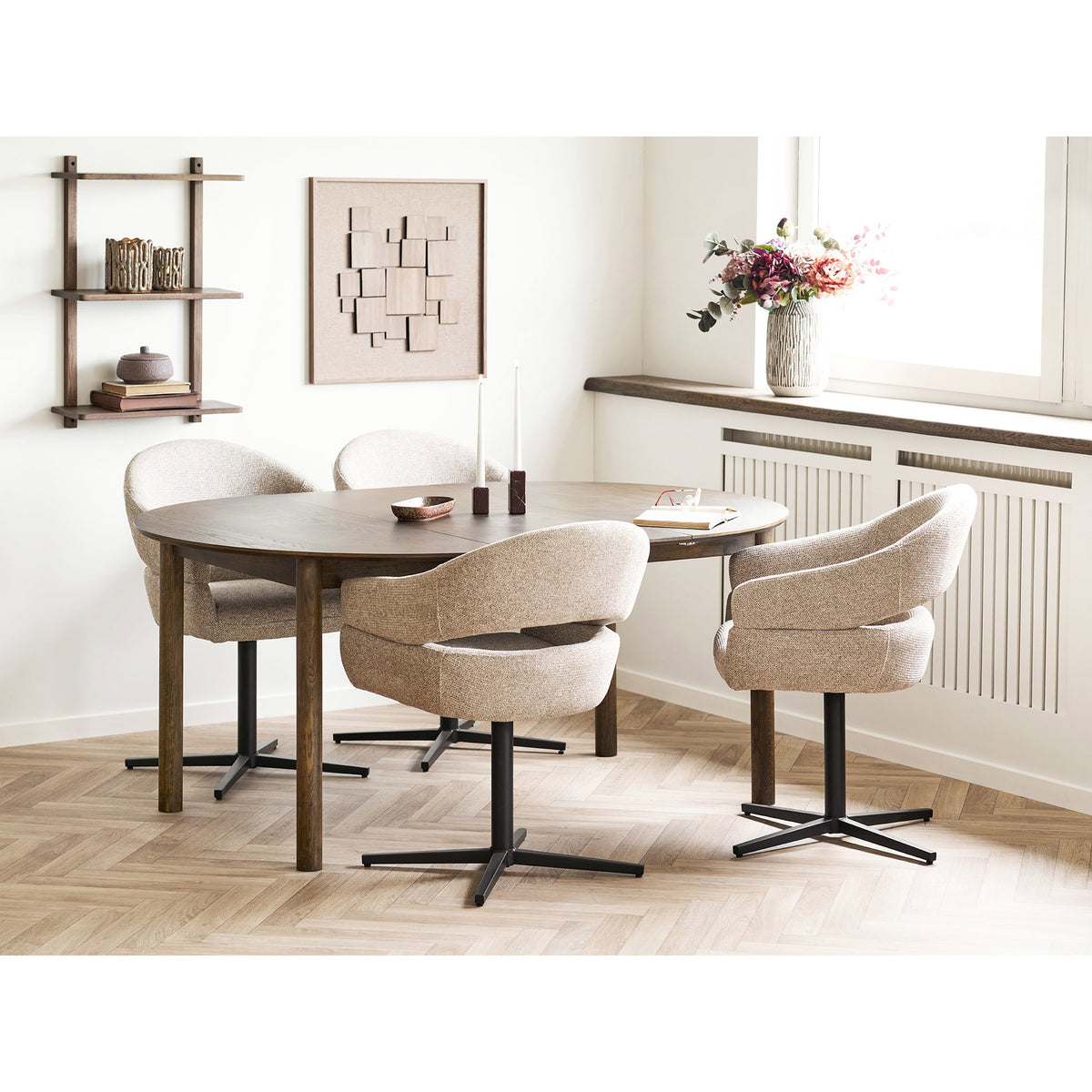 Townsville Wandplank - Wandplank, eiken, donkerbruin 50x20x75 cm
