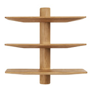 Calcata Wandplank - 3 planken, eiken, 55 x 22 x 55,5 cm