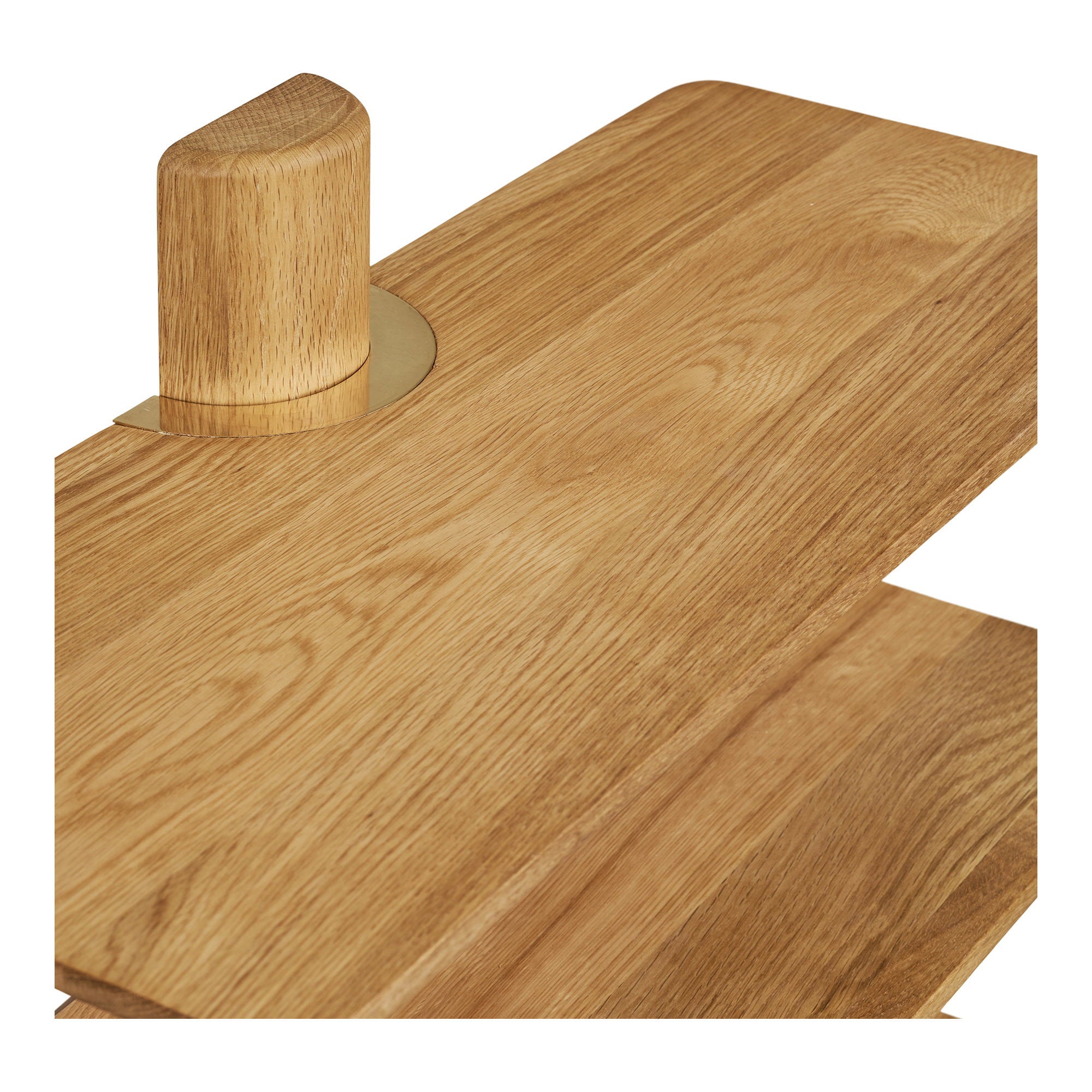 Calcata Wandplank - 3 planken, eiken, 55 x 22 x 55,5 cm