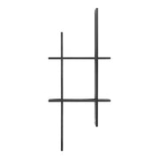 Mostar Wandplank - Wandplank, grenen, zwart 86x10x38 cm