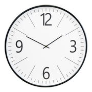 Biel Wandklok - Wandklok, zwart-wit, stil uurwerk ø51 cm