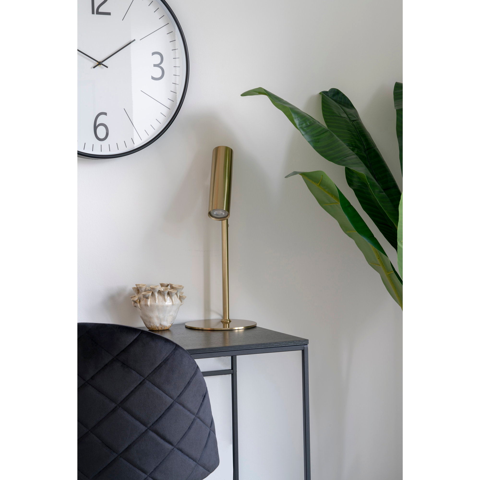Biel Wandklok - Wandklok, zwart-wit, stil uurwerk ø51 cm