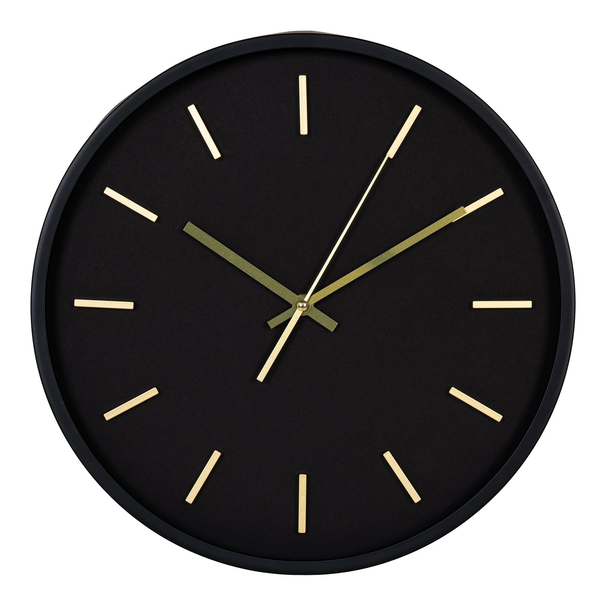 Kensington Wandklok - Wandklok, zwart, stil uurwerk ø35 cm