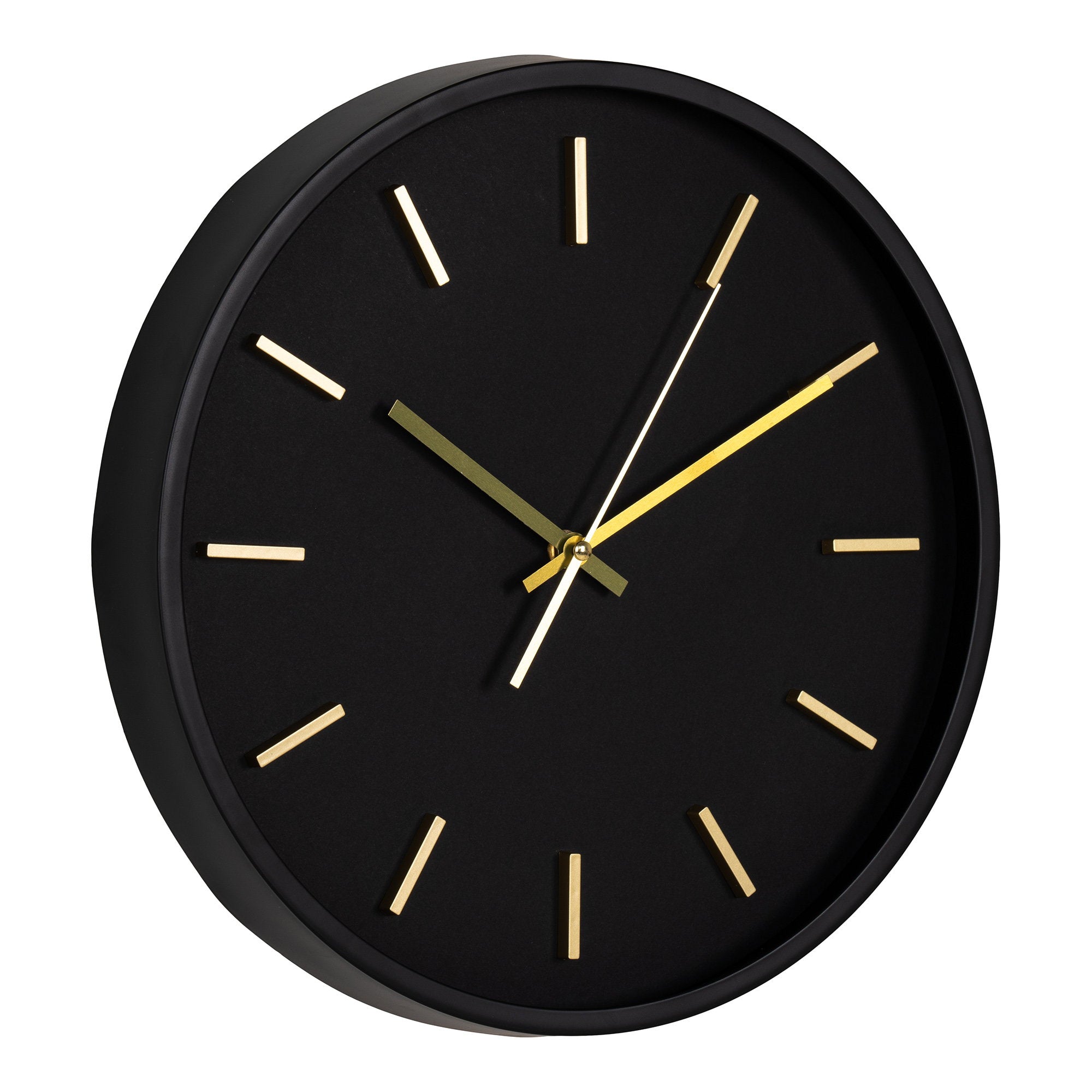 Kensington Wandklok - Wandklok, zwart, stil uurwerk ø35 cm