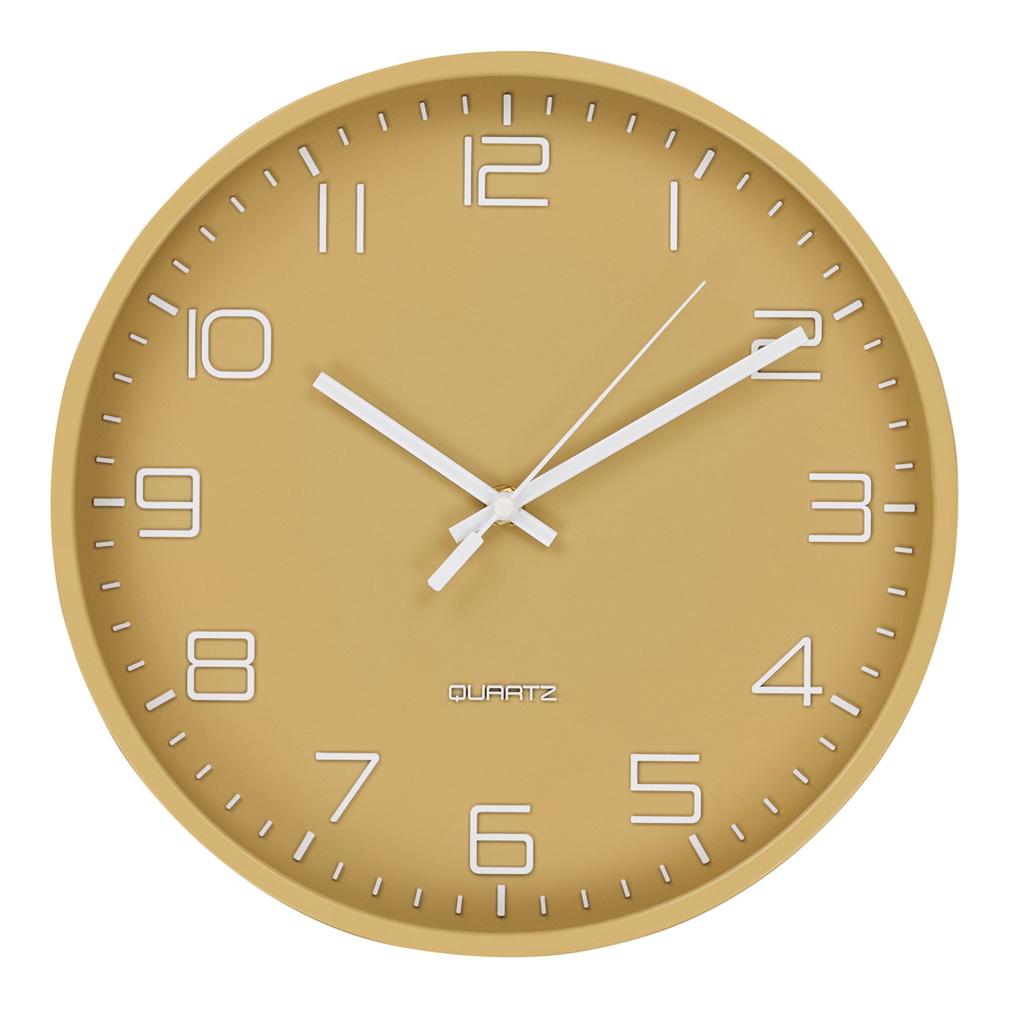 Rosolini Wandklok - Wandklok, oker, stil uurwerk Ø30 cm