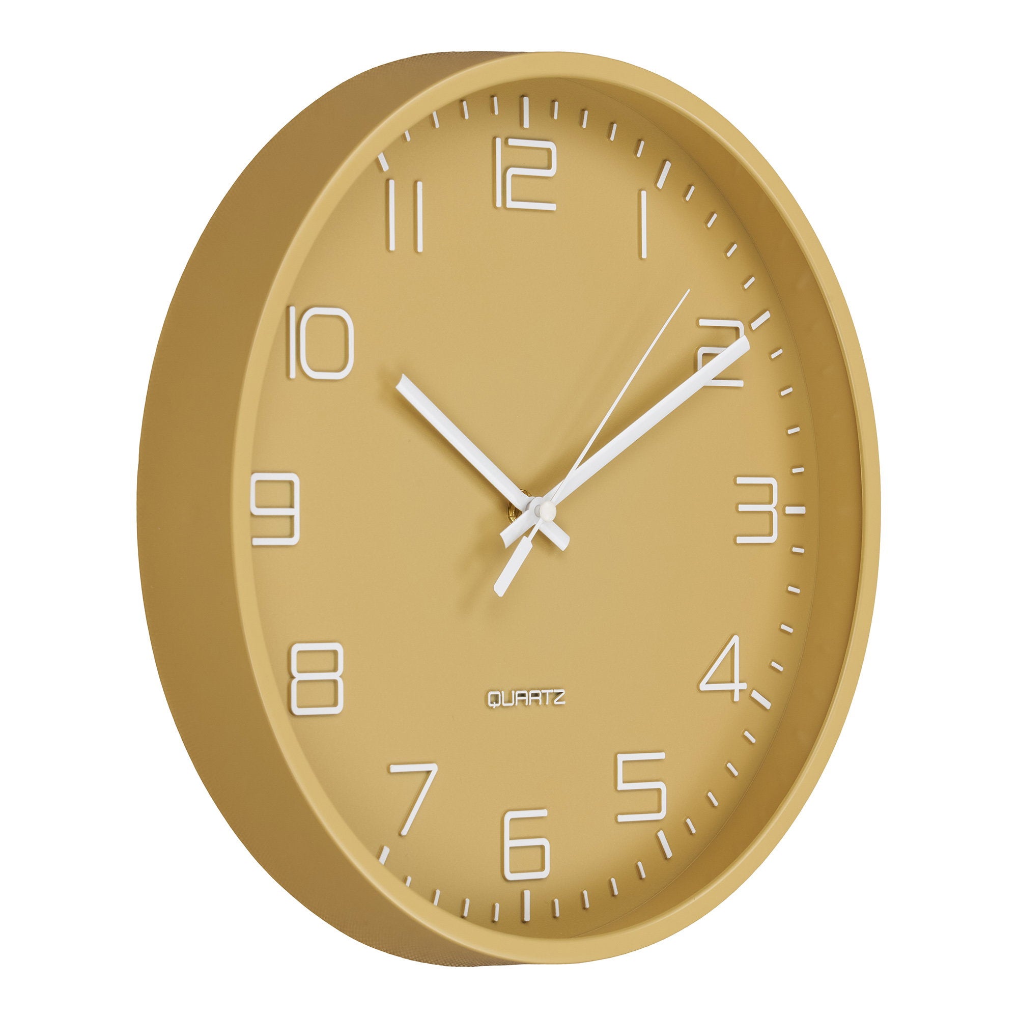 Rosolini Wandklok - Wandklok, oker, stil uurwerk Ø30 cm
