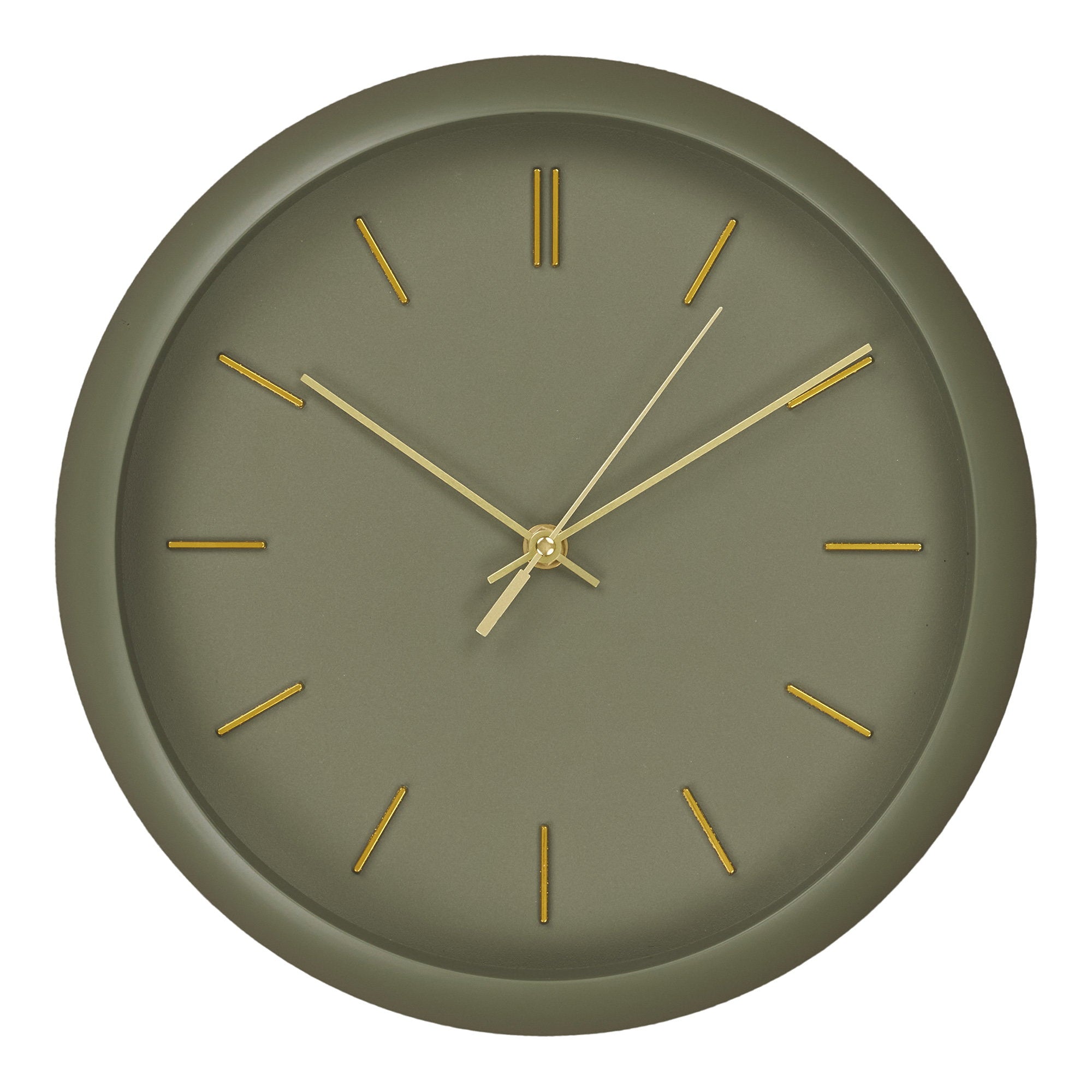 Rossano Wandklok - Wandklok, groen, stil uurwerk ø30 cm