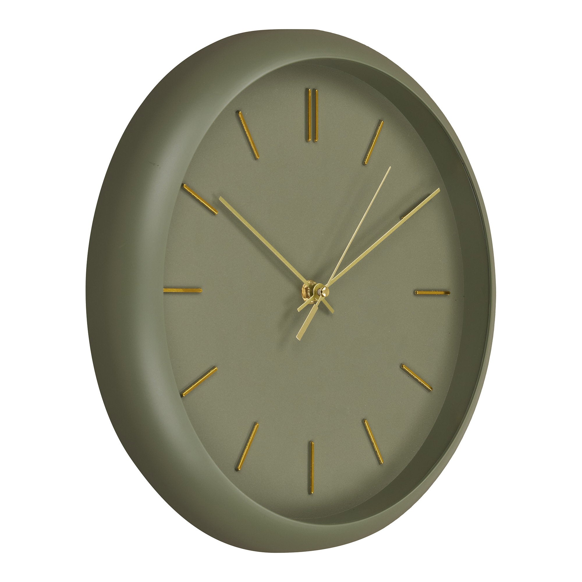 Rossano Wandklok - Wandklok, groen, stil uurwerk ø30 cm