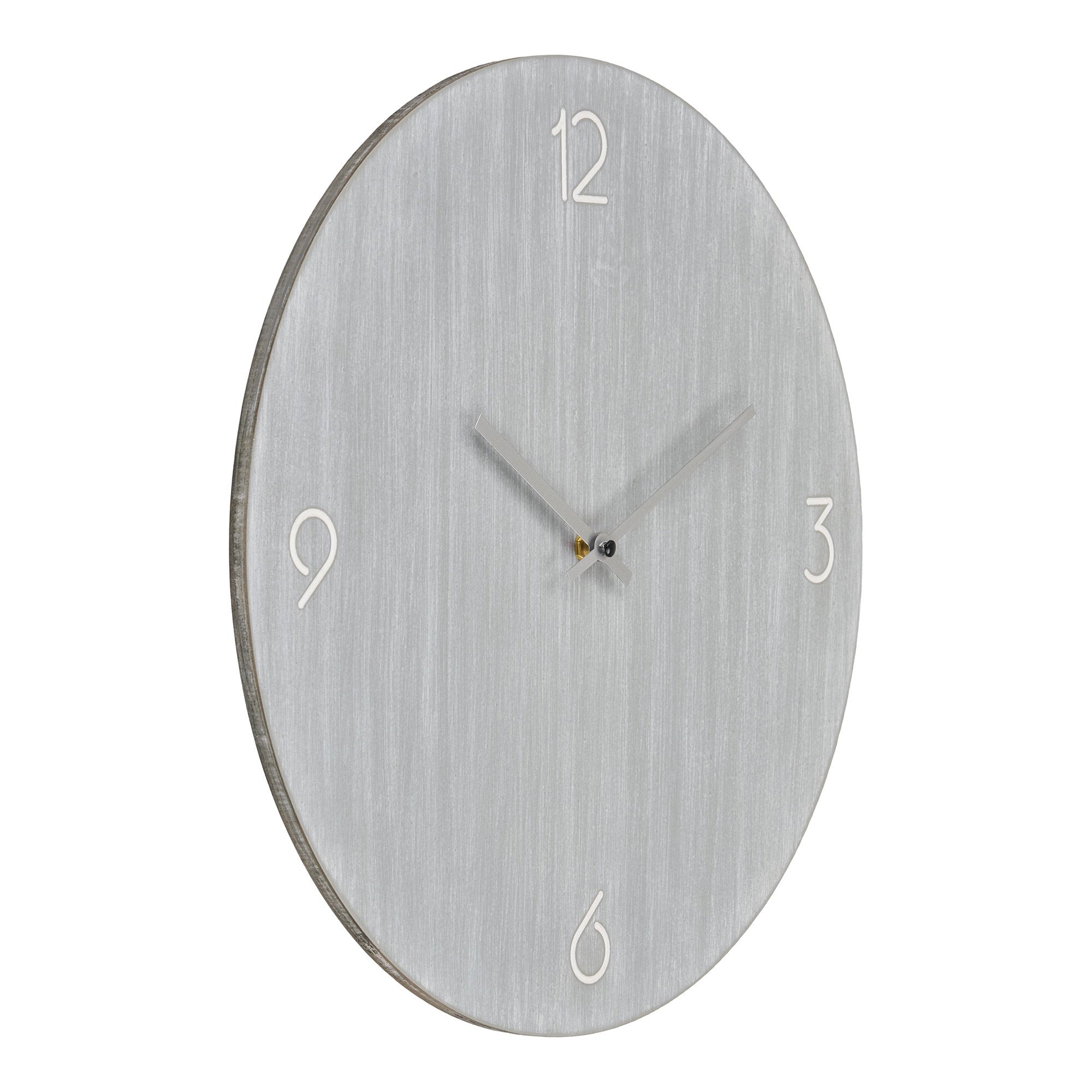 Ravenna Wandklok - Wandklok, MDF, lichtgrijs, geruisloos uurwerk ø40 cm