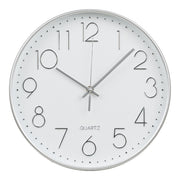 Lalibela Wandklok - Wandklok, zilver, geruisloos uurwerk ø30 cm