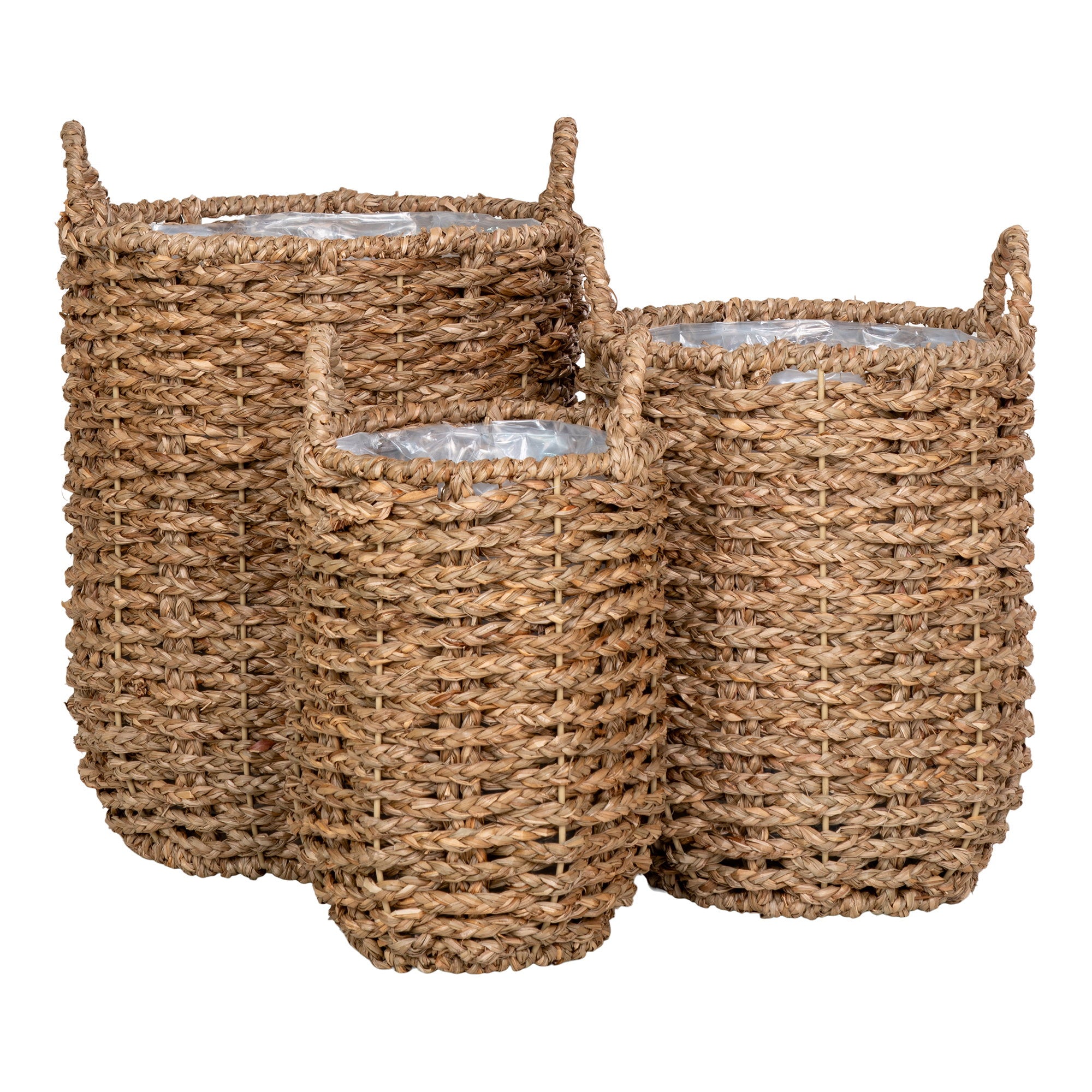 Hue Baskets - Manden van zeegras, naturel, set van 3