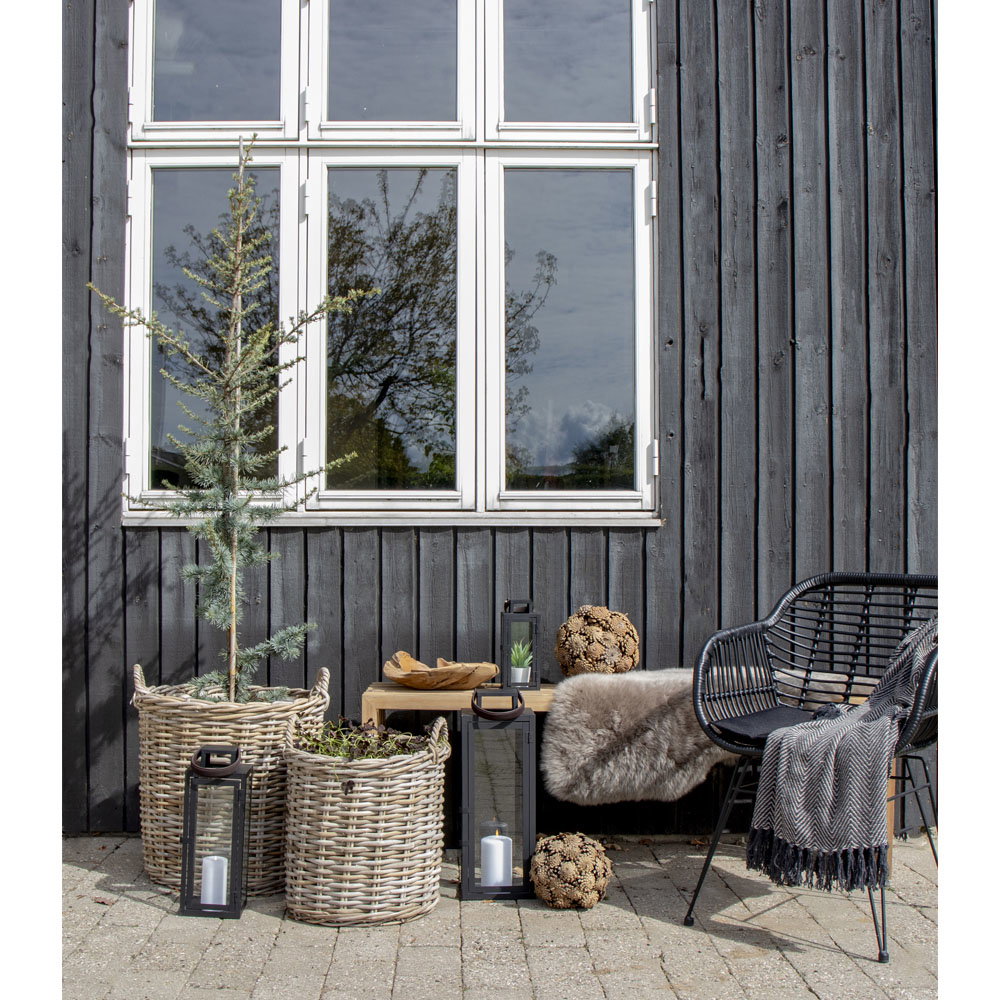 Indo Baskets - Manden, kubu-rotan, naturel set van 2