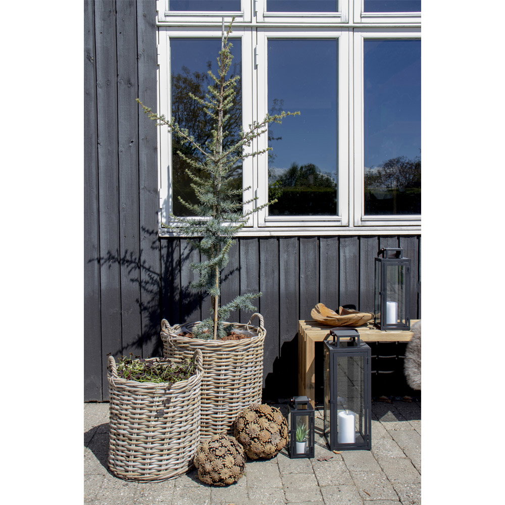 Indo Baskets - Manden, kubu-rotan, naturel set van 2