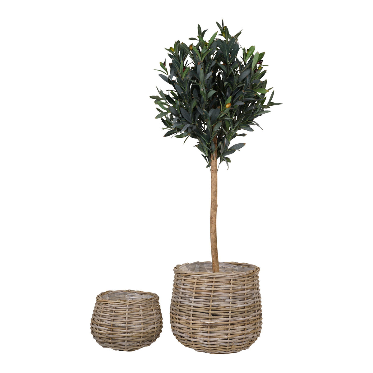 Pulo Baskets - Manden, kubu rotan, naturel set van 2