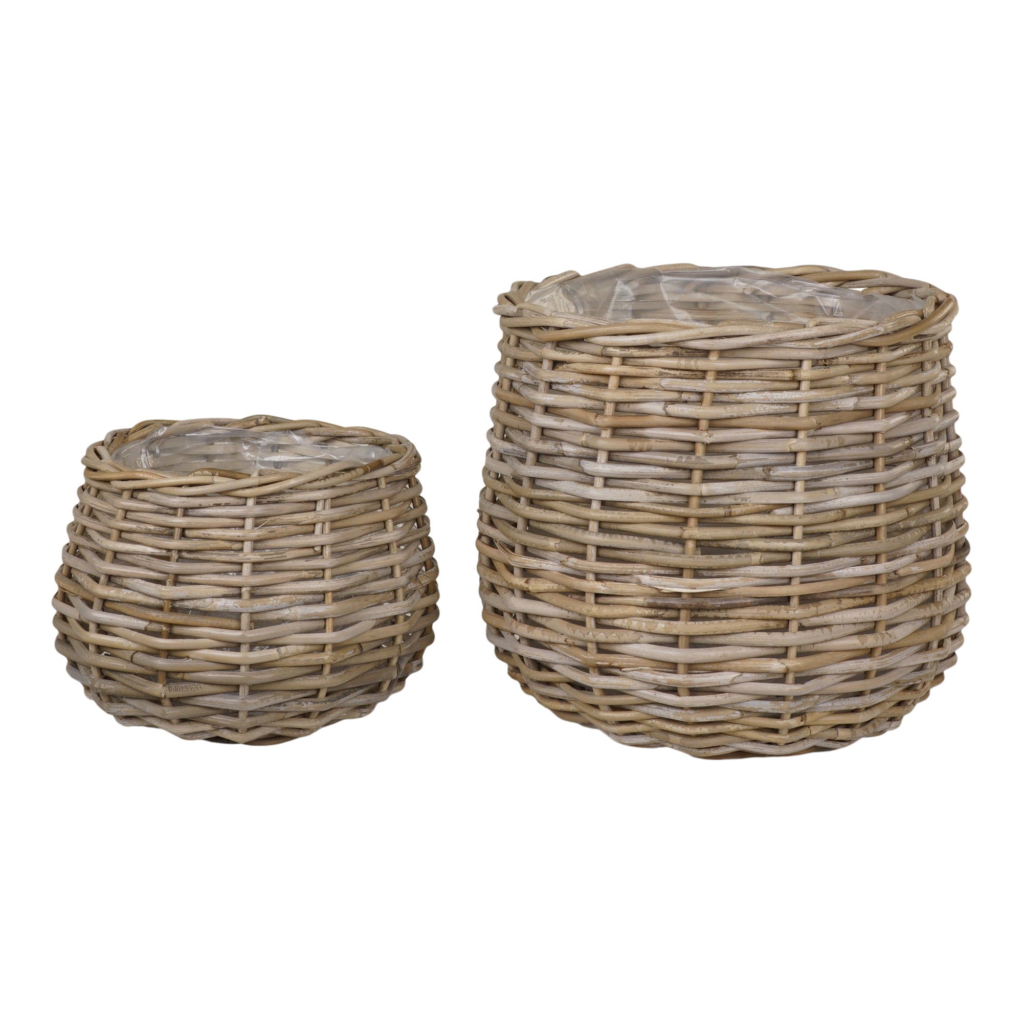 Pulo Baskets - Manden, kubu rotan, naturel set van 2