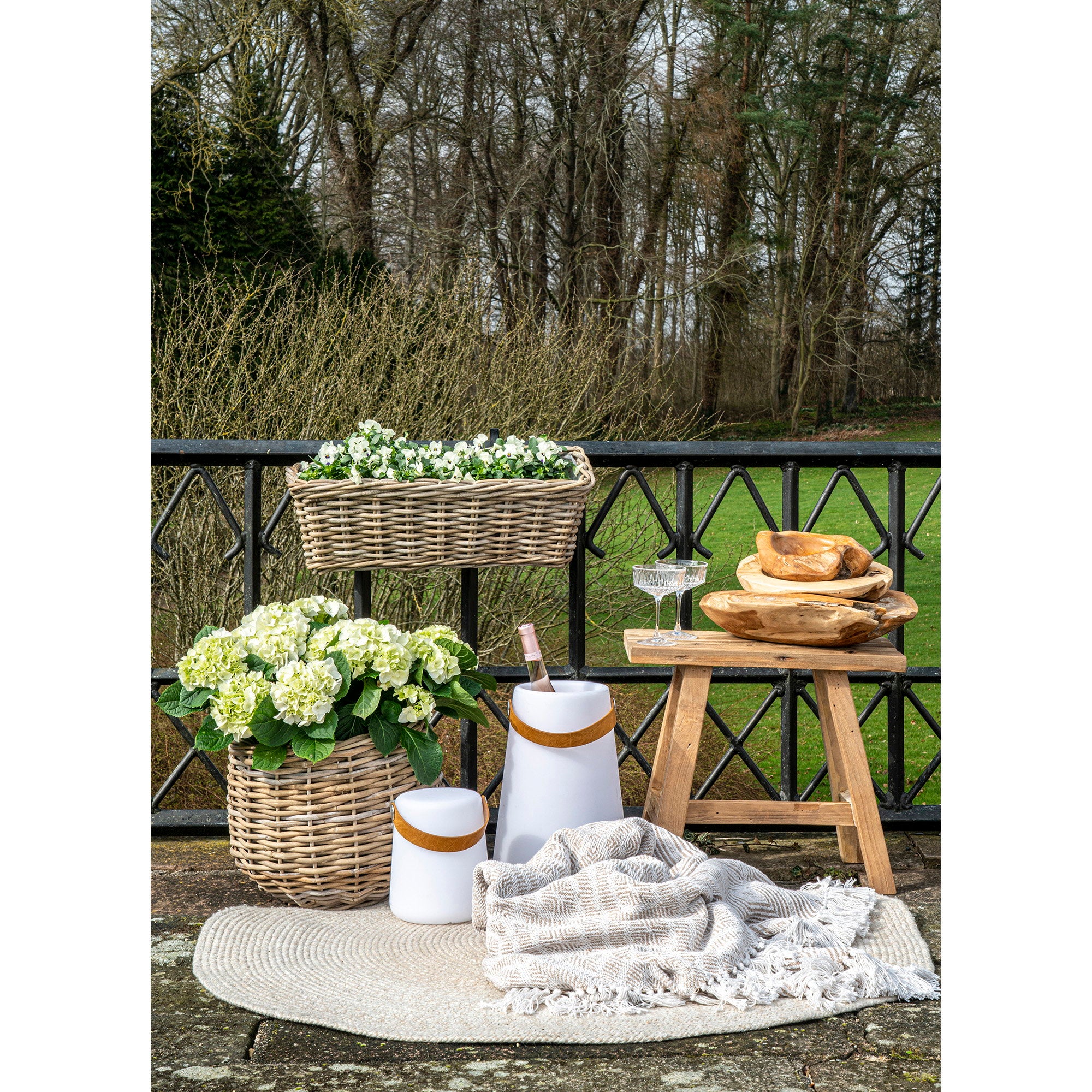 Pulo Baskets - Manden, kubu rotan, naturel set van 2