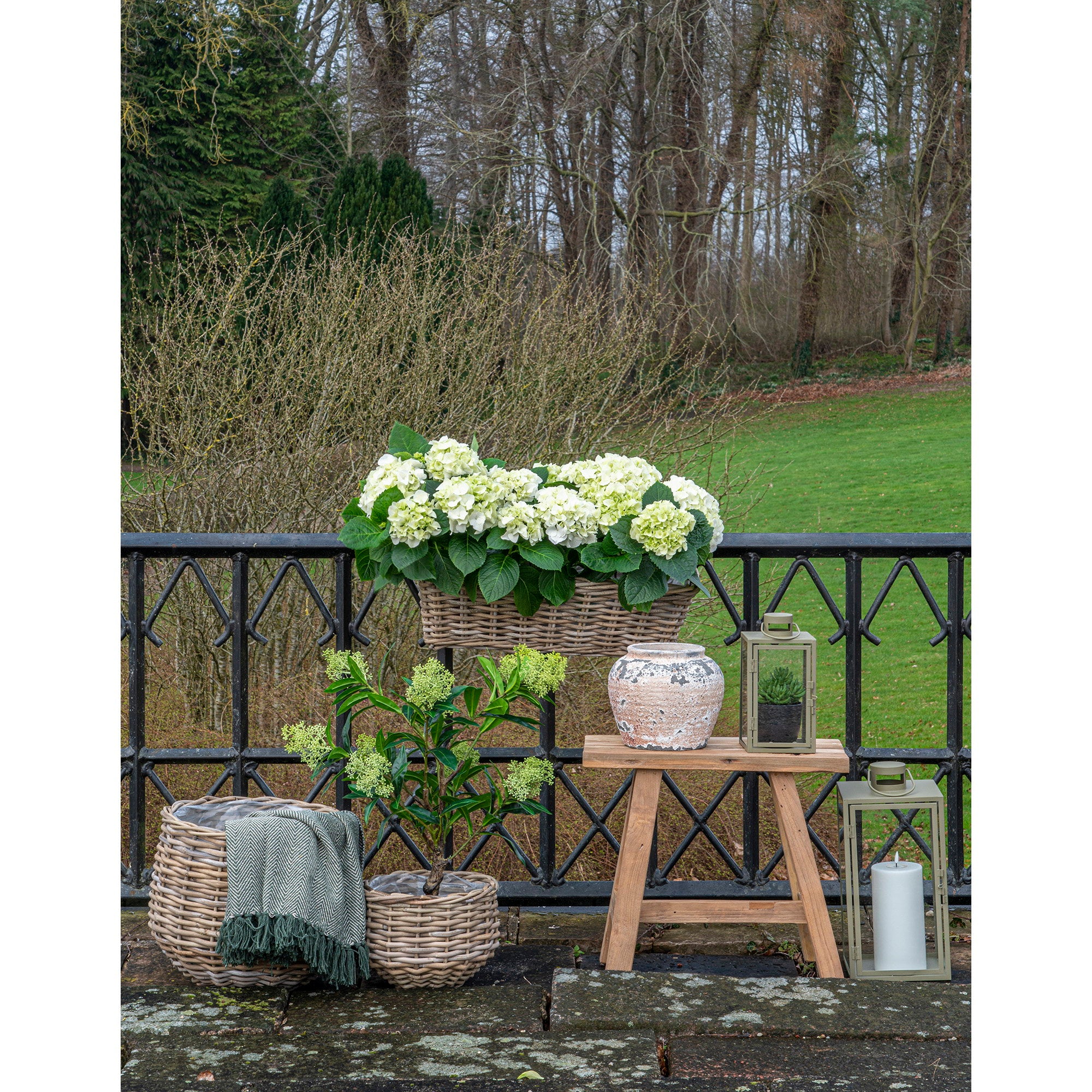 Pulo Baskets - Manden, kubu rotan, naturel set van 2