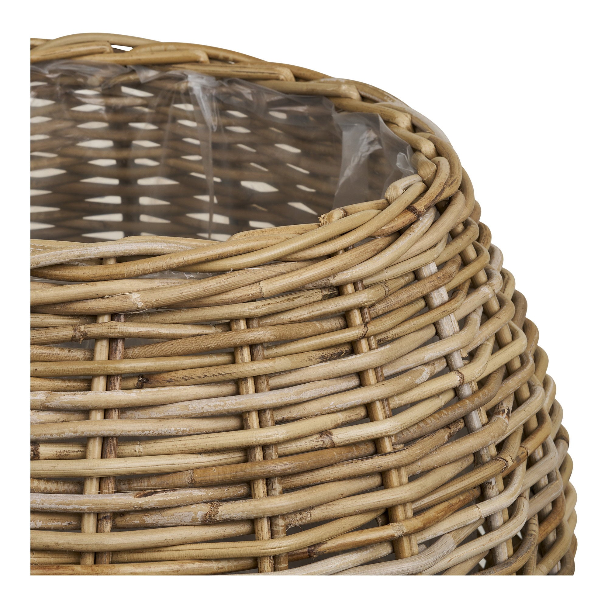 Melaka Mand - Mand, kubu-rotan, naturel, set van 2