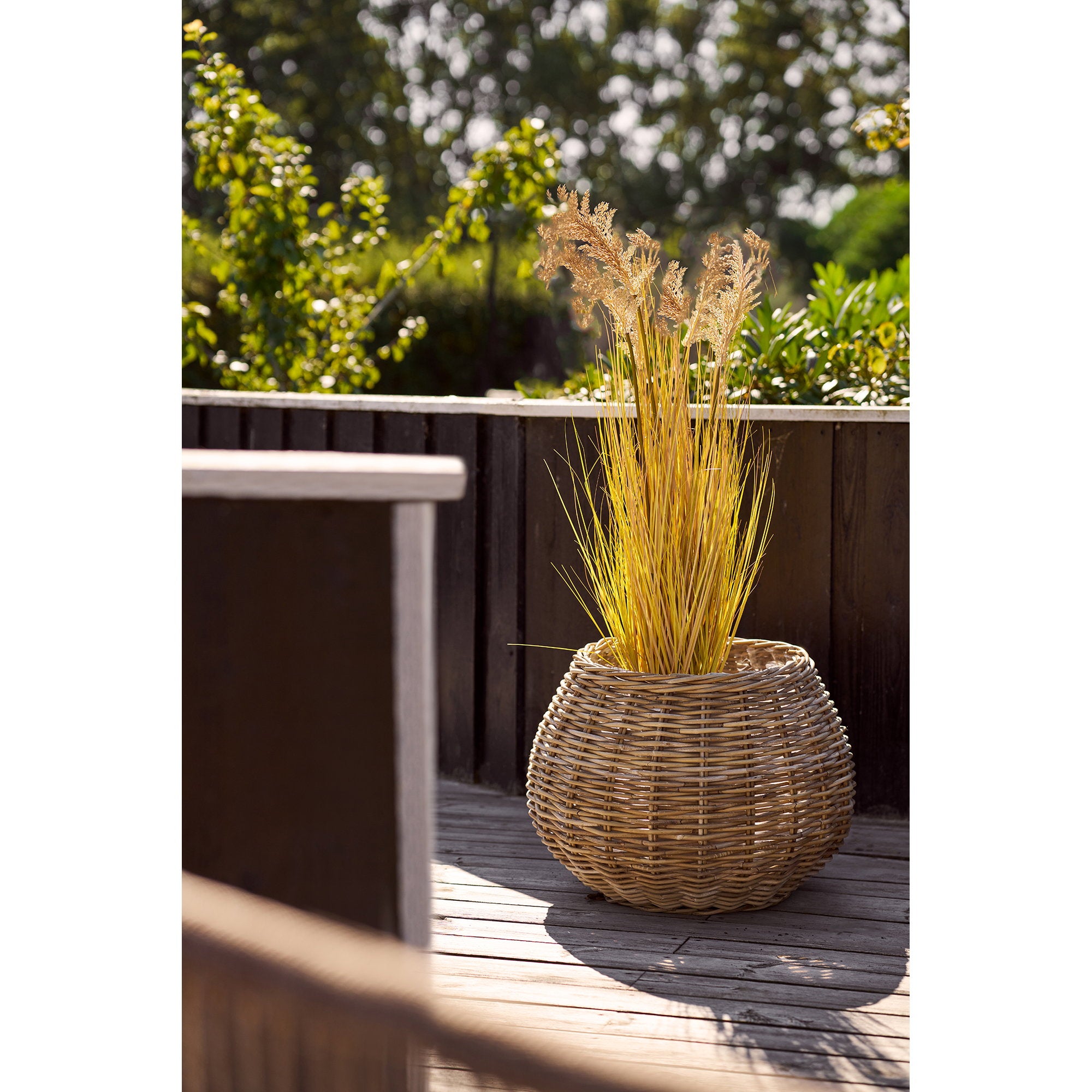 Melaka Mand - Mand, kubu-rotan, naturel, set van 2