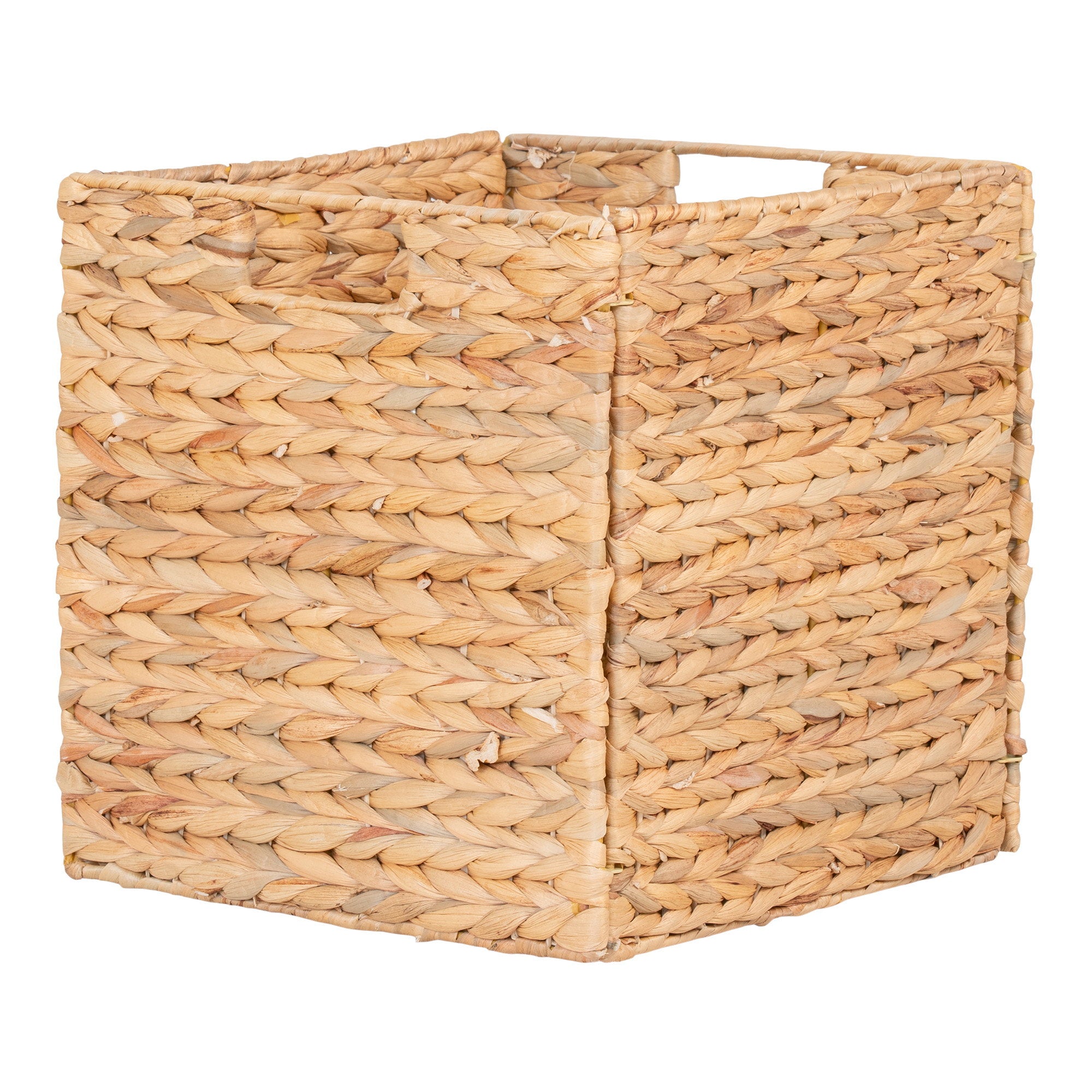 Passo Basket - Mand, opvouwbaar, waterhyacint, naturel, 30x30x30 cm