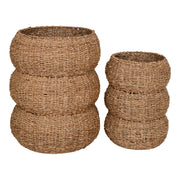 Sarbas Baskets - Manden, zeegras, naturel, set van 2