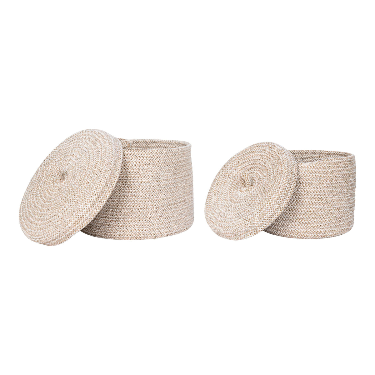 Sebal Baskets - Manden, katoen, beige, set van 2