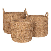 Krabi manden - manden, zeegras, naturel set van 3