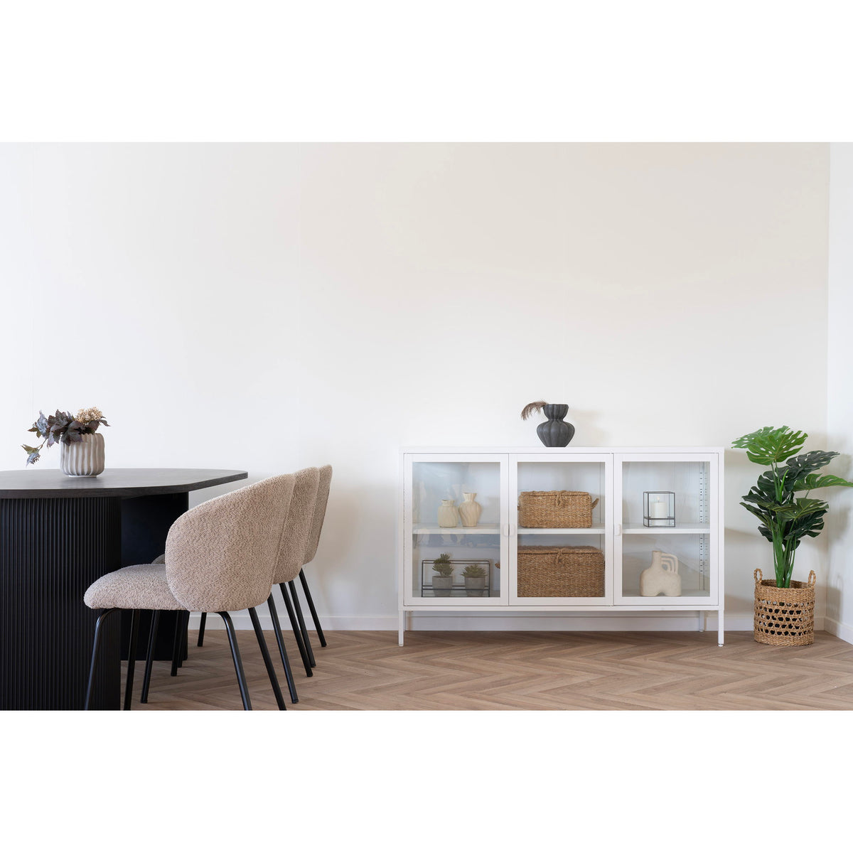 Balok Baskets - Manden van zeegras, naturel, set van 3