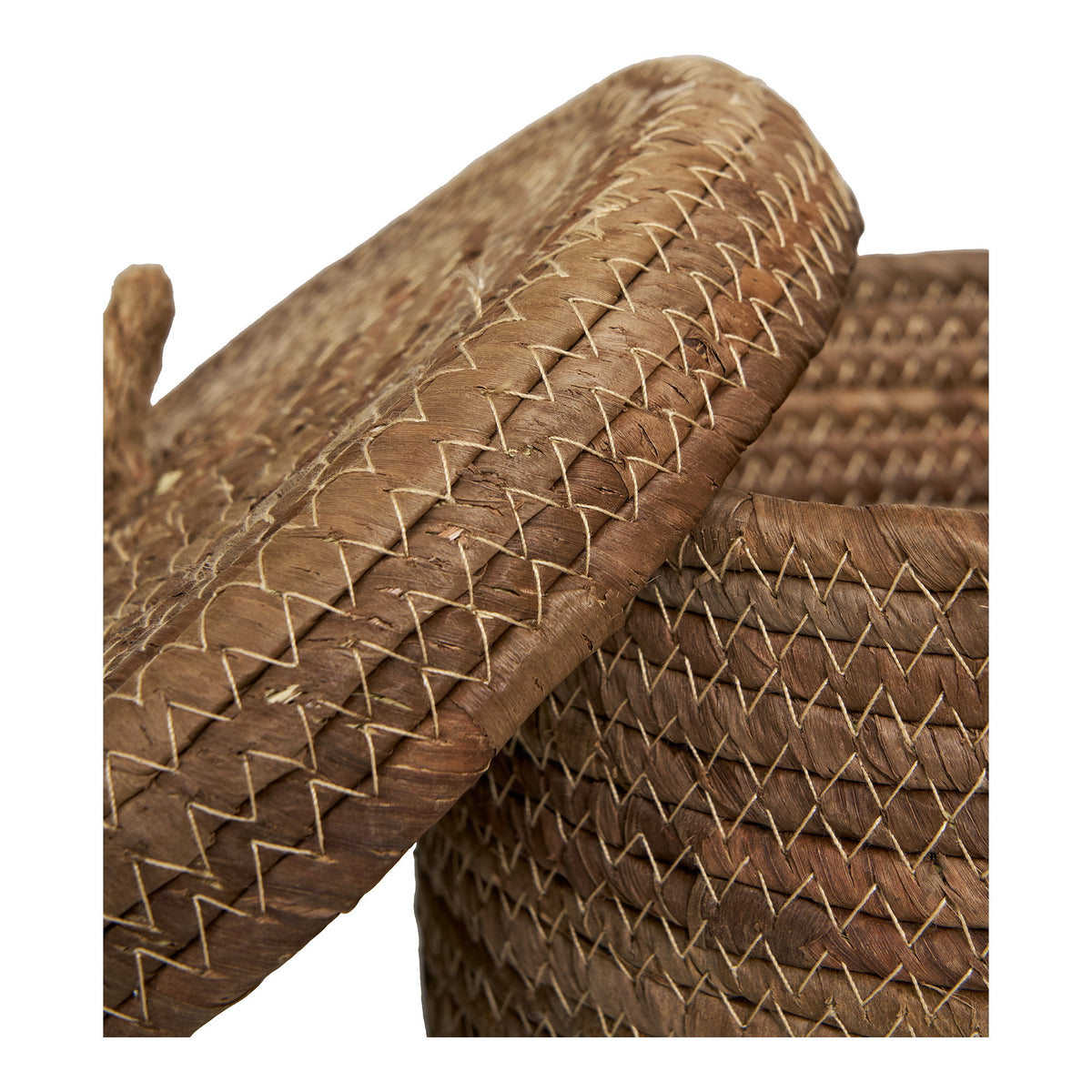 Desio Baskets - Manden, bananenblad, naturel set van 2