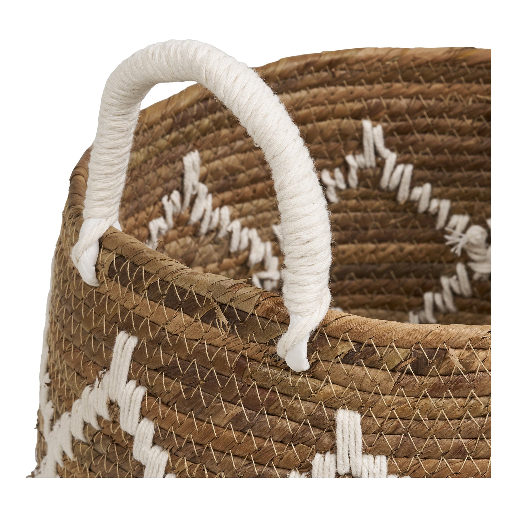 Altea Baskets - Manden, bananenblad, naturel/gebroken wit set van 2