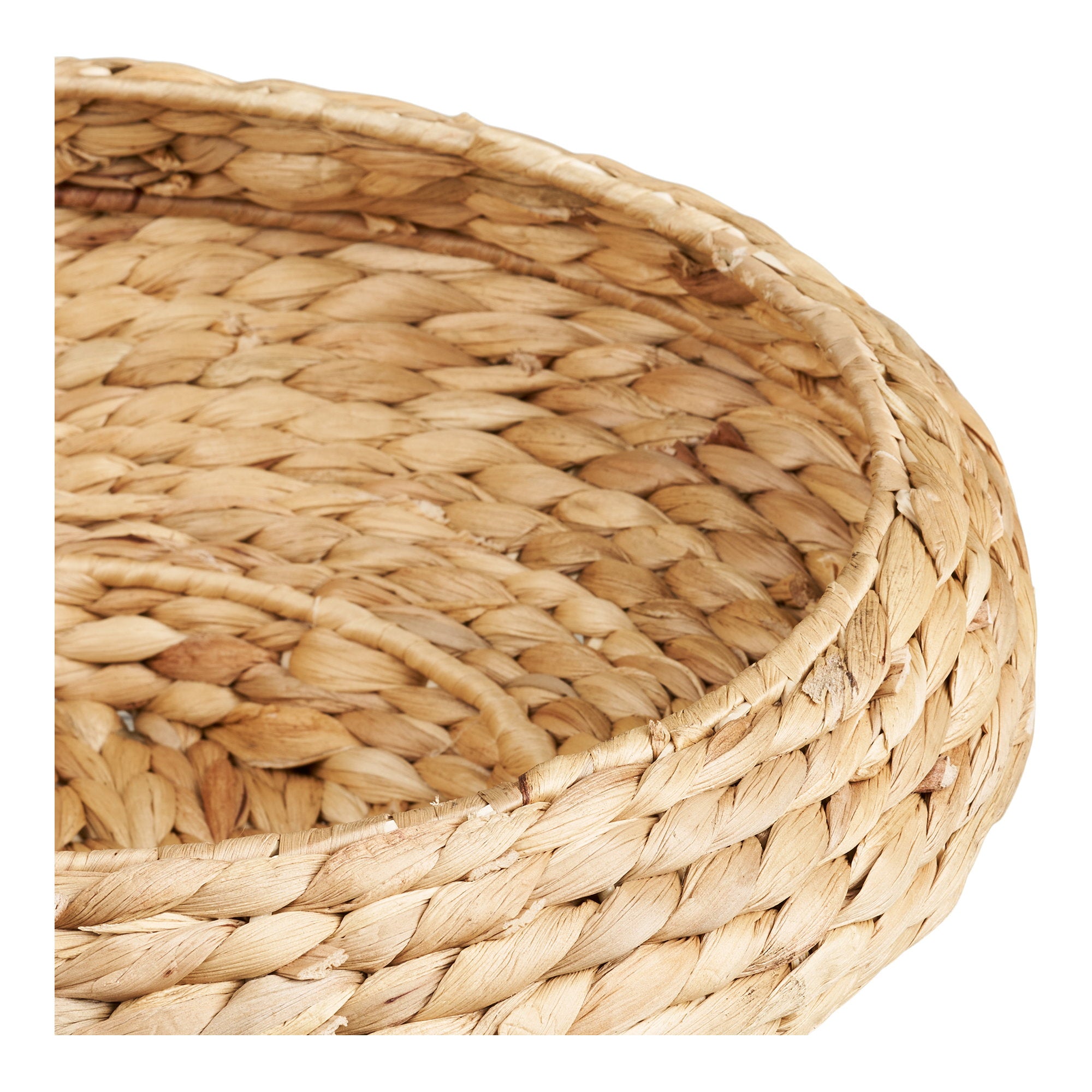 Frellesvig Tray - Dienblad, waterhyacint, naturel ø38x12,5cm