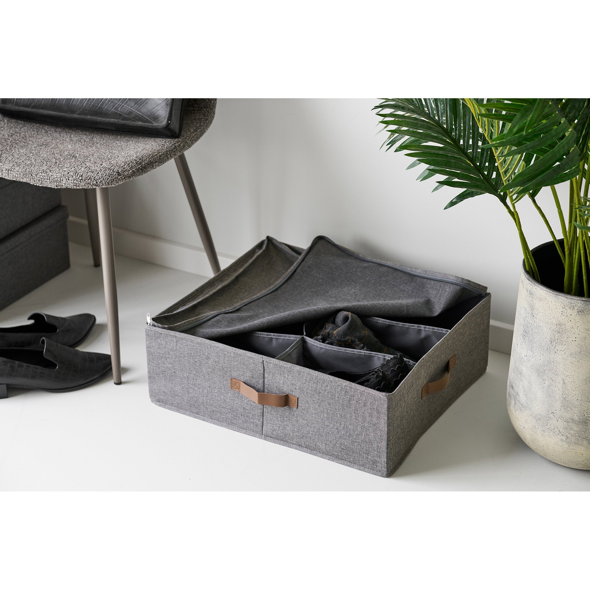 Noto Organizer - opberger, textiel, donkergrijs 56x47x18 cm
