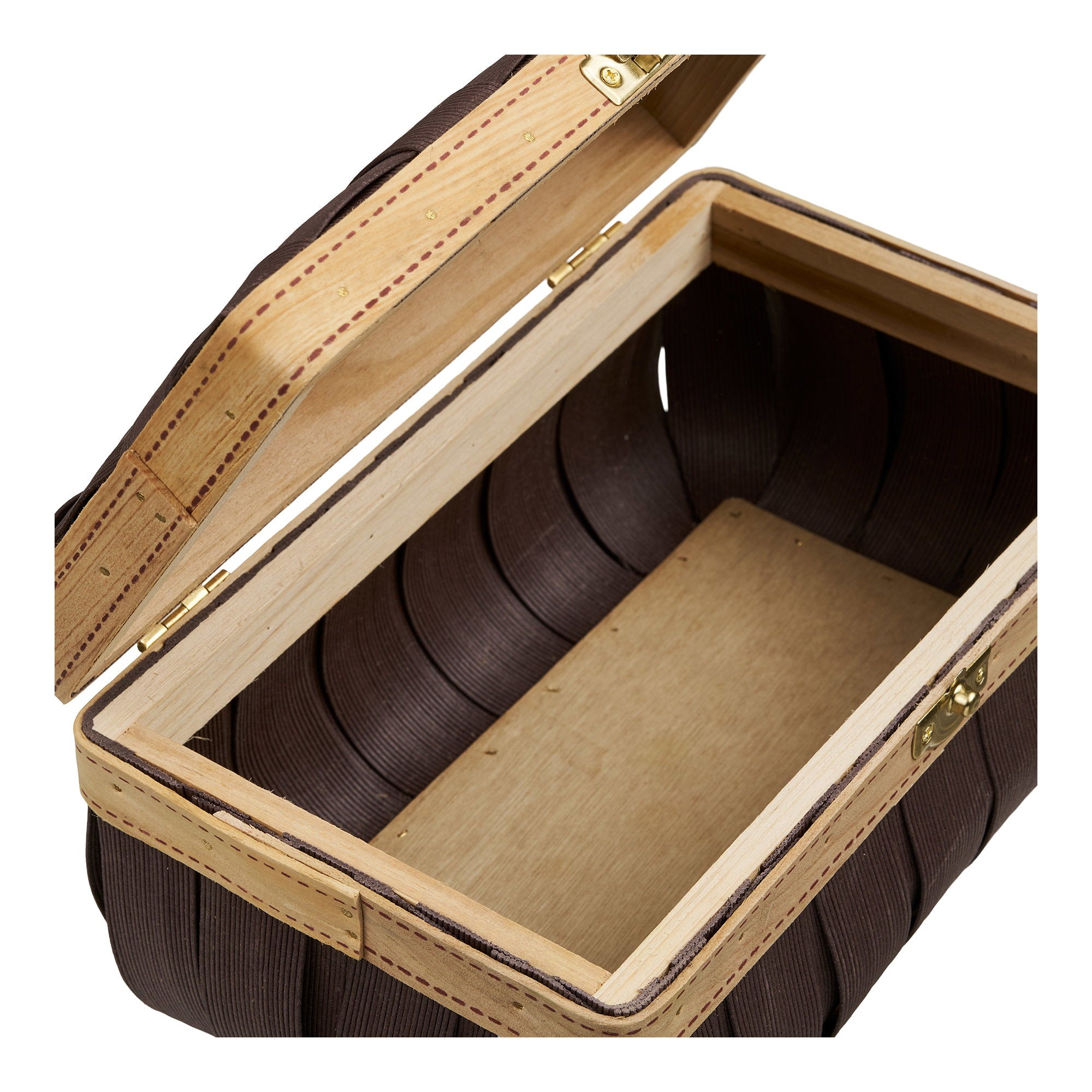 Medan Baskets - manden, houtlook, bruin, set van 2
