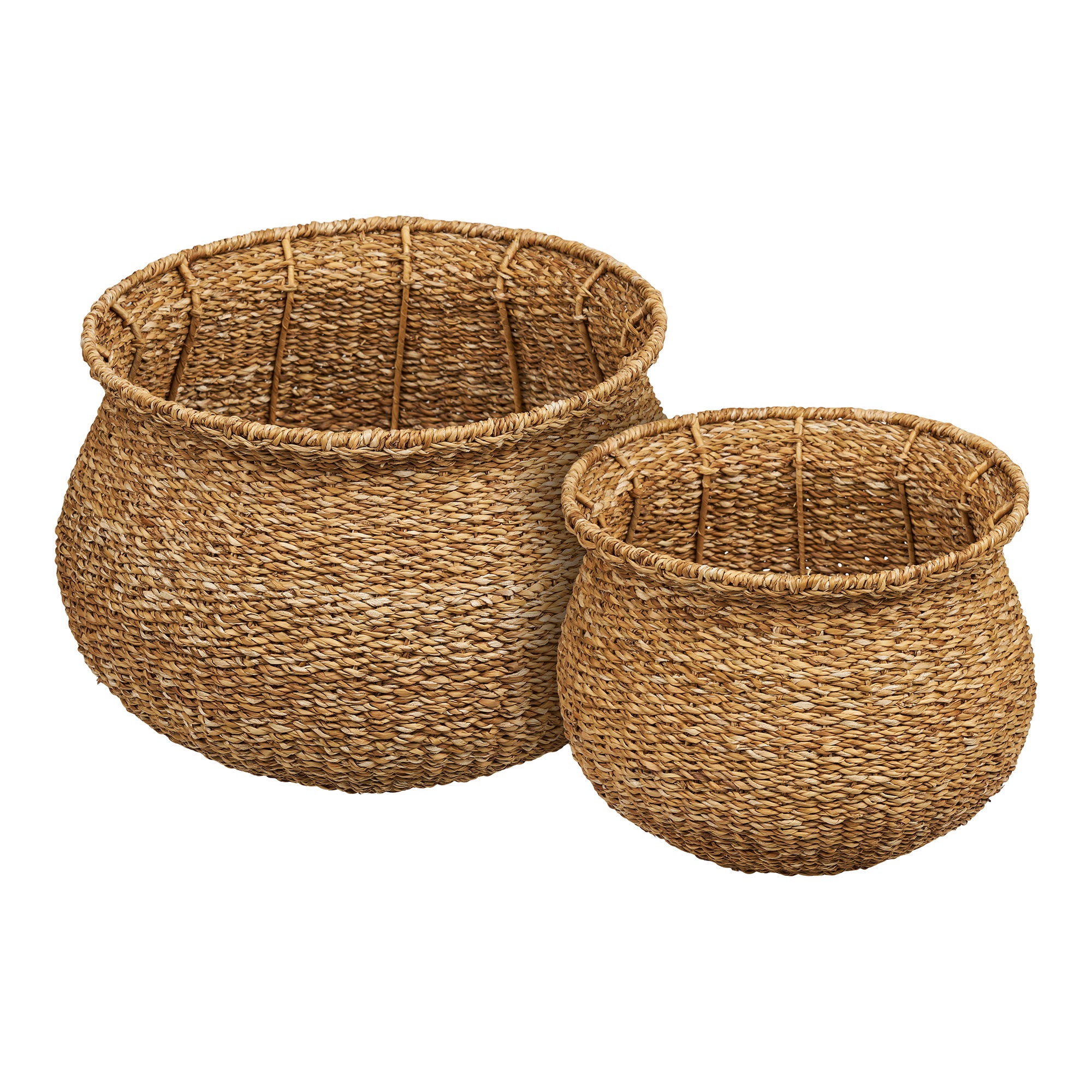 Eden Baskets - Manden, zeegras, naturel, set van 2