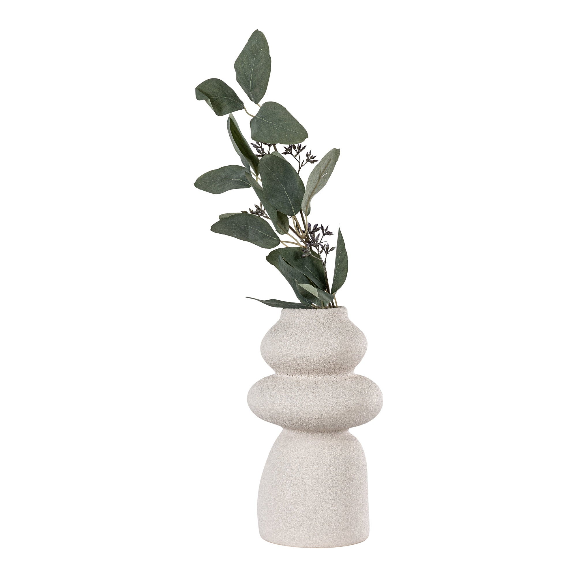 Vaas - Vaas, keramiek, beige ø14,5x26,5 cm