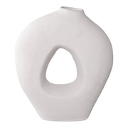 Vaas - Vaas, keramisch, wit 24x10,5x27,8 cm