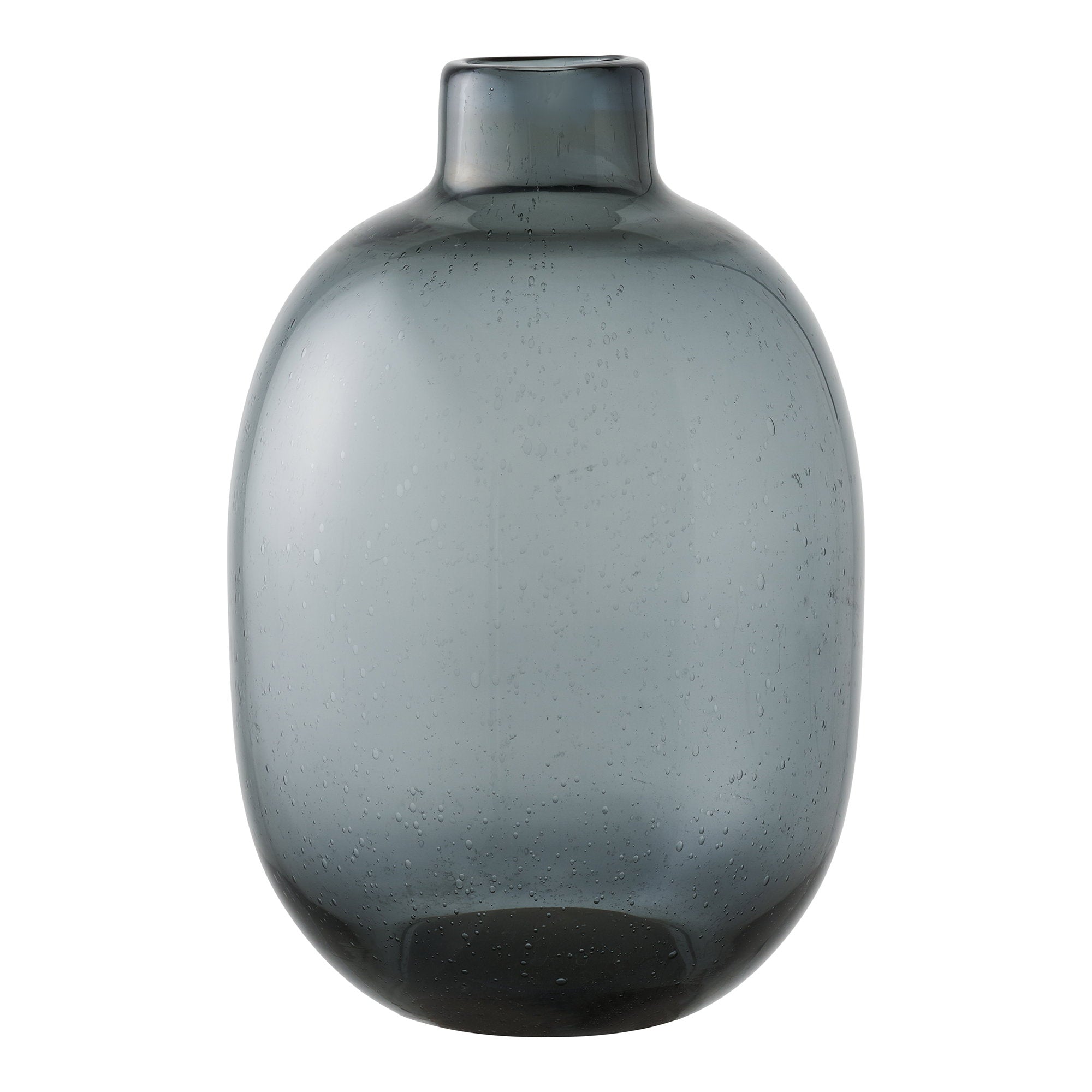 Vaas - Vaas, glas, gerookt zwart ø23x35 cm