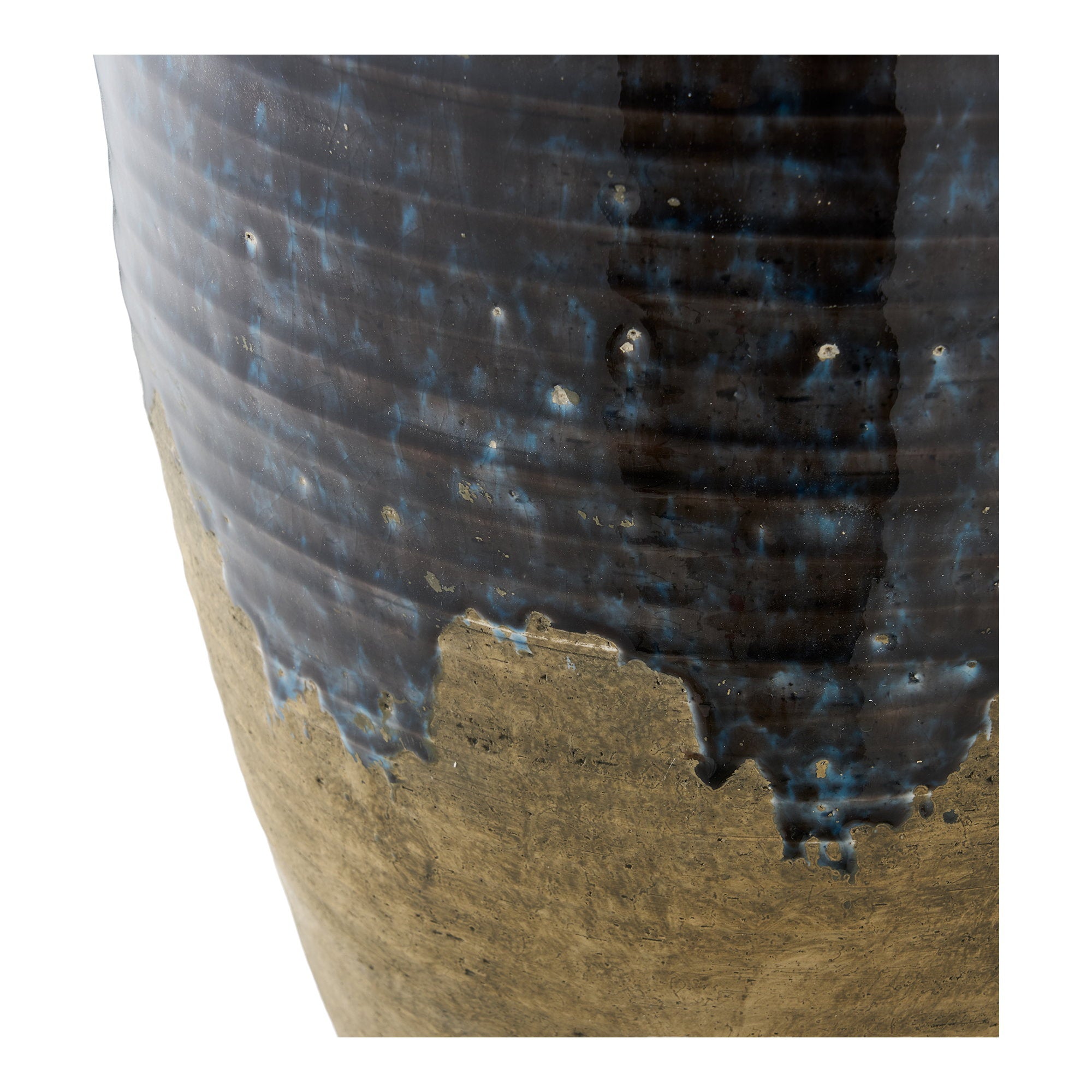 Vaas - Vaas, keramiek, donkerblauw ø27x44,5 cm