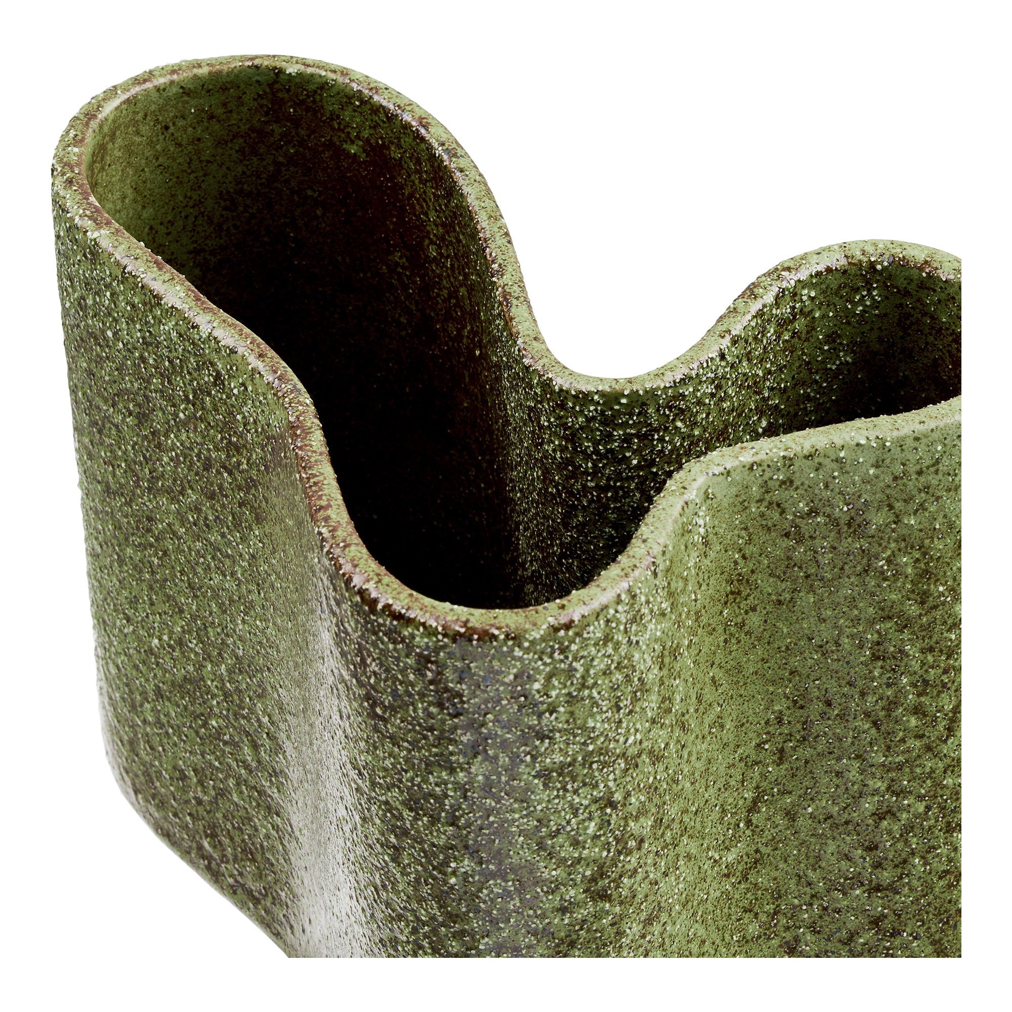 Vaas - Vaas, keramiek, bosnachtgroen, 14,5x19x14,5 cm